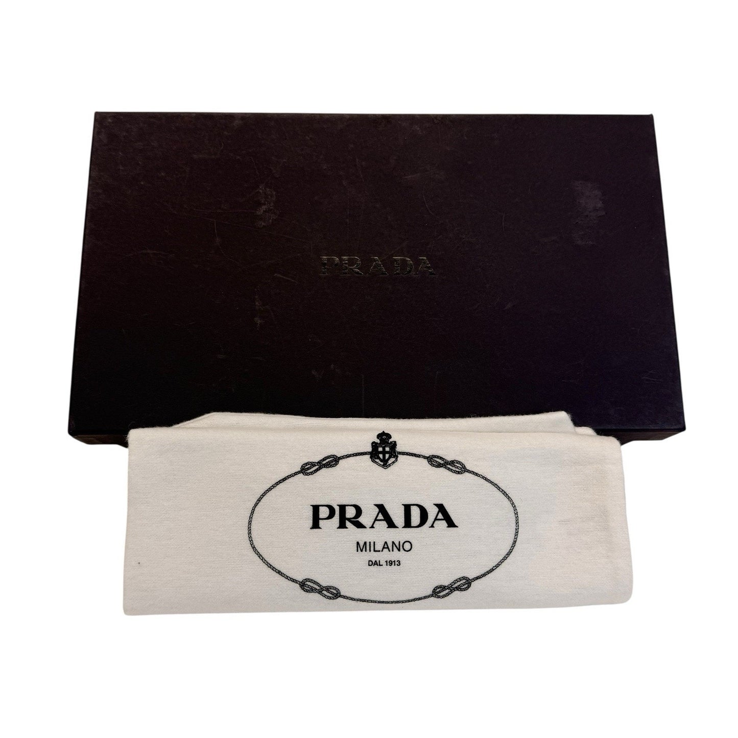 Prada Y2K White Leather Pointed Toe Mule Heels Sz 36.5 Italy Women's