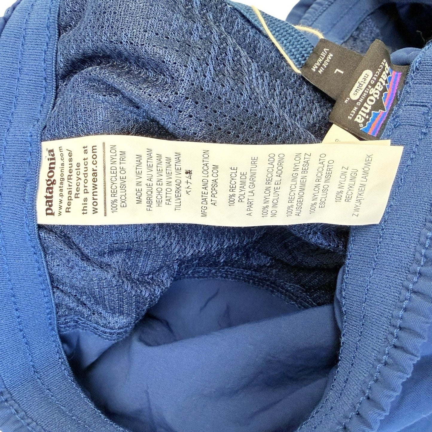 Patagonia Women’s Baggies Shorts Large Blue 5” Inseam PFC-Free DWR NWT