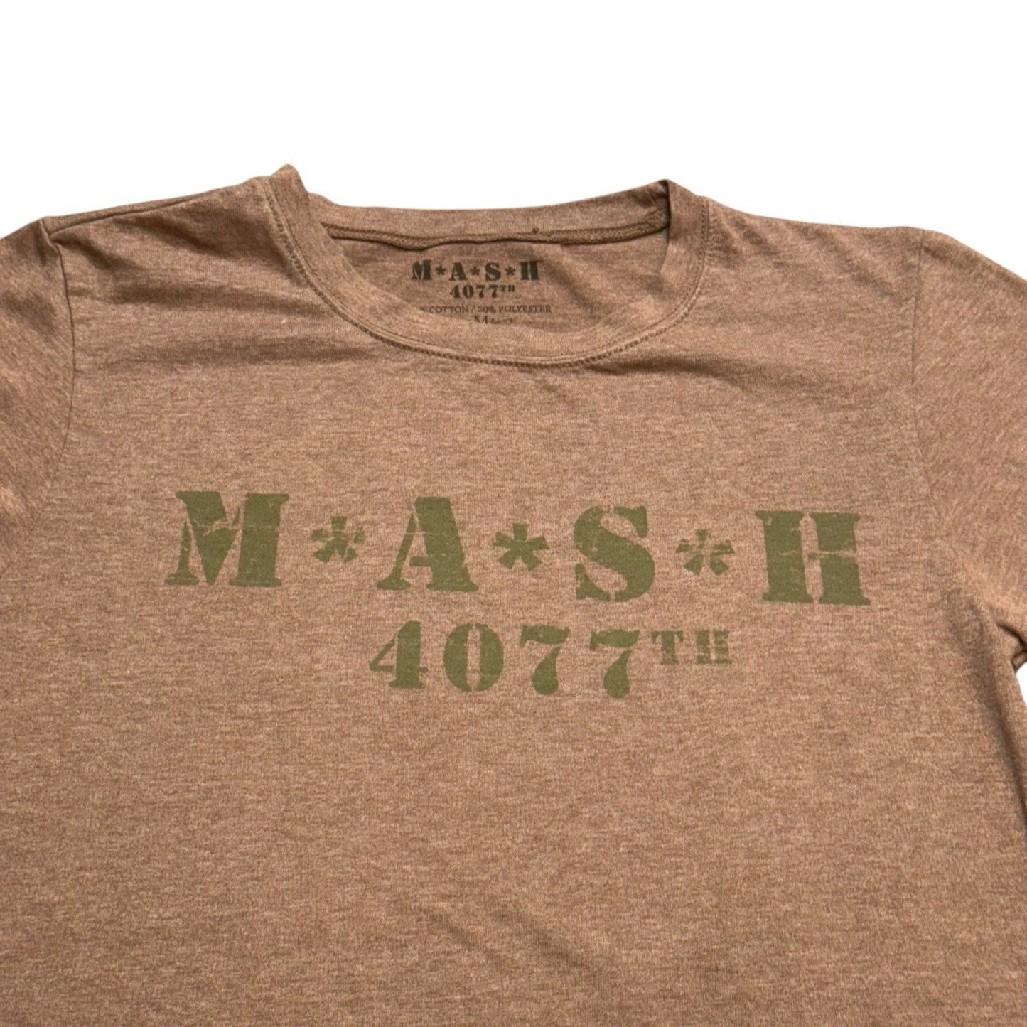 Vintage 1981 M.A.S.H 4077th TV Show Brown T-Shirt Short Sleeve Women’s Medium
