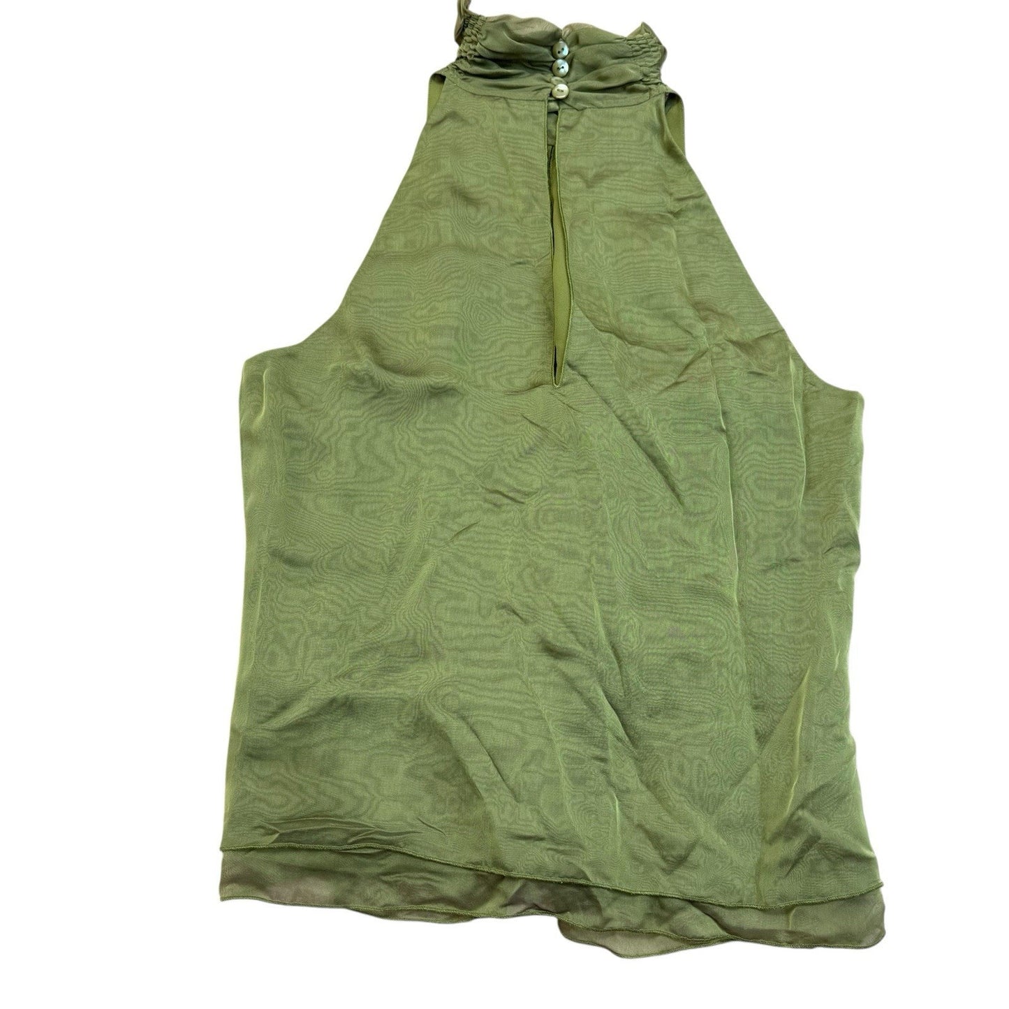 Worth Petite Green Silk Blend Jacket & Halter Top Set Women’s Size 10