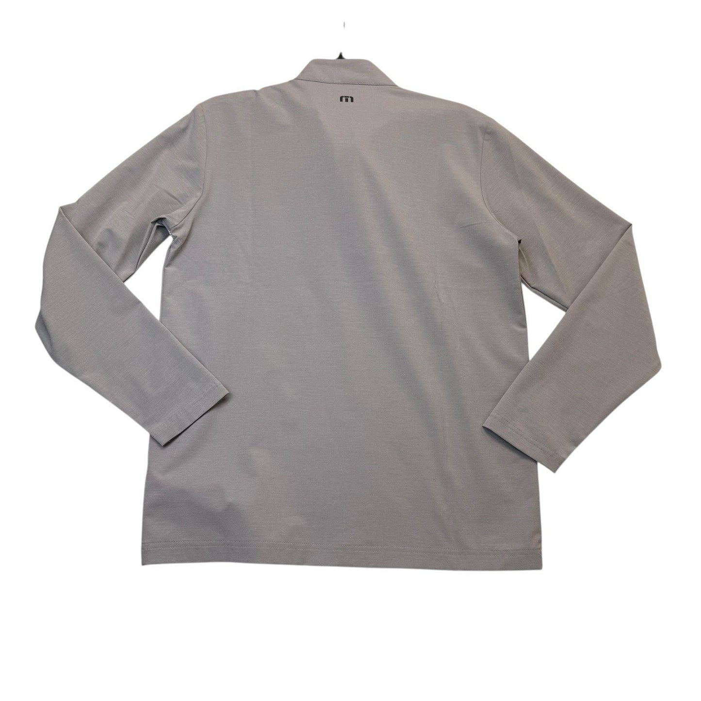 TravisMathew Sit & Sip Eco 1/4 Zip Polo Heather Gray NWT Small MSRP 89 Pullover Men's
