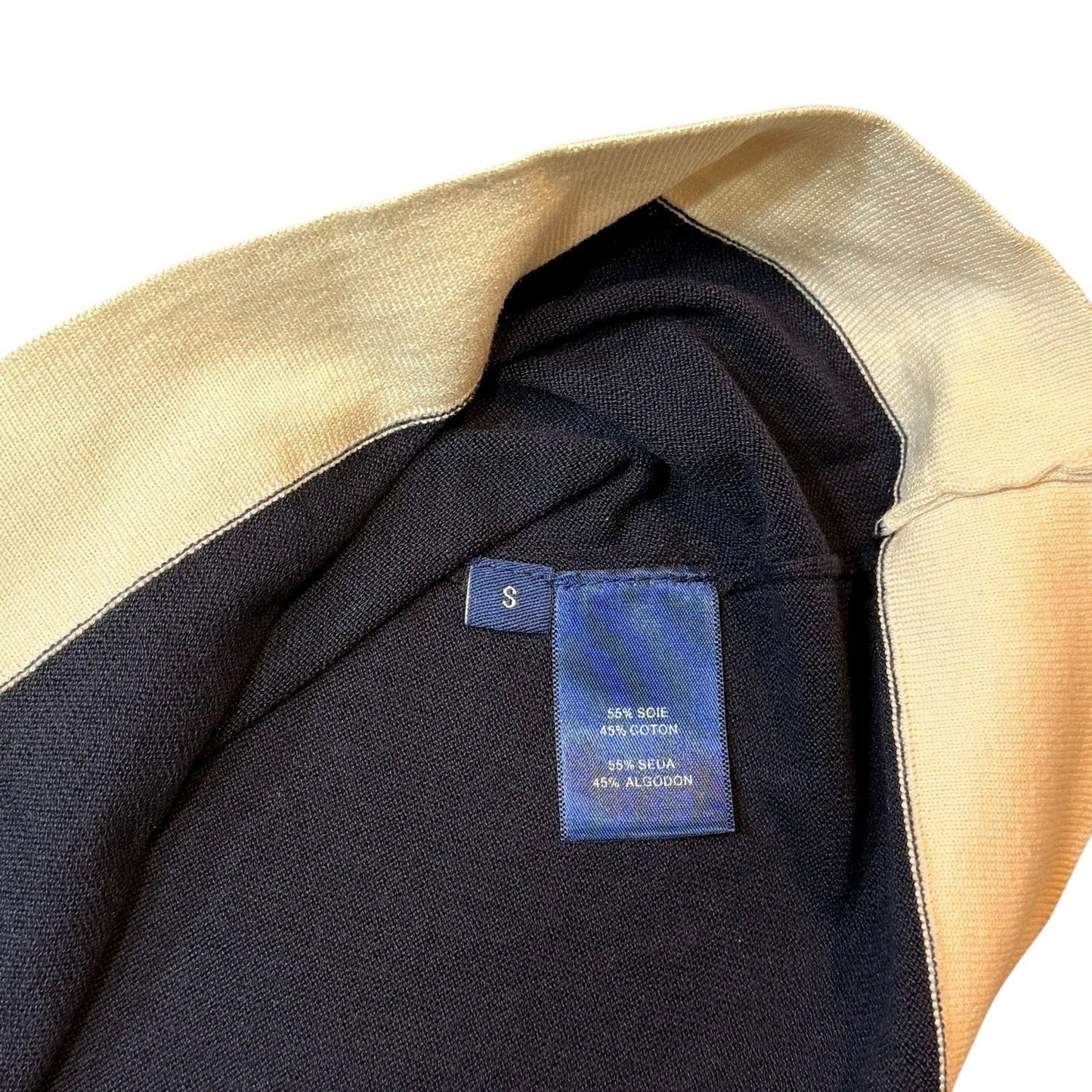 Doncaster Collection Women’s Black Cardigan & Tank Set Size Small Trim Gold Women's