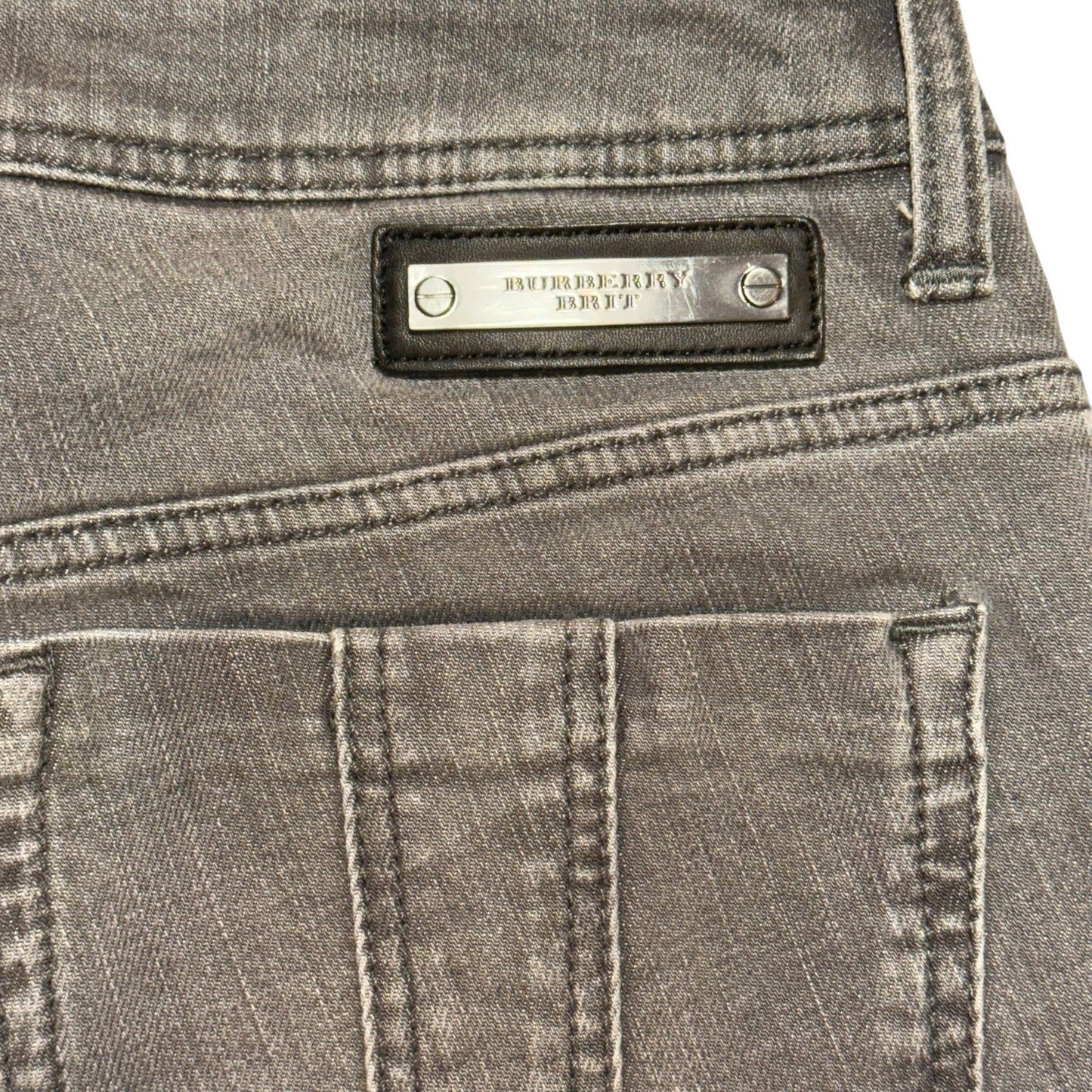 Burberry Brit Women’s Skinny Jeans Gray Denim Pants Size 27 Made in Turkey