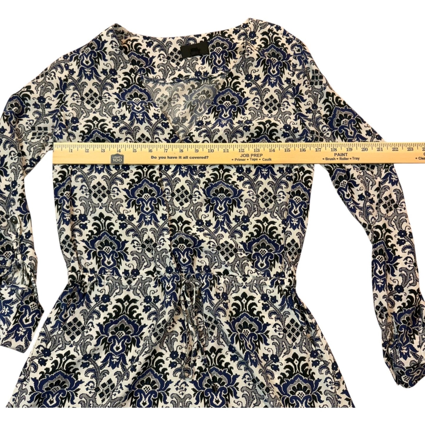 Inter Mix Women's Romper Small Long Sleeve Gorgeous Pattern