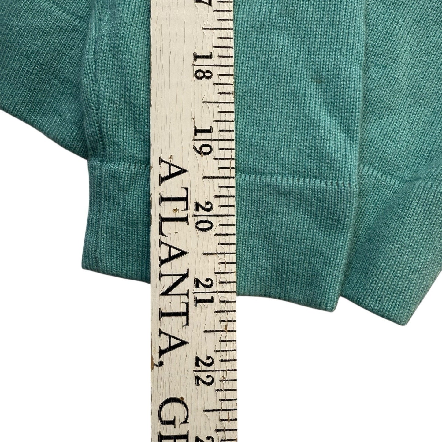 Vintage Doncaster Silk Cashmere Sweater Women’s Small Teal Pnk V-Neck Pullover