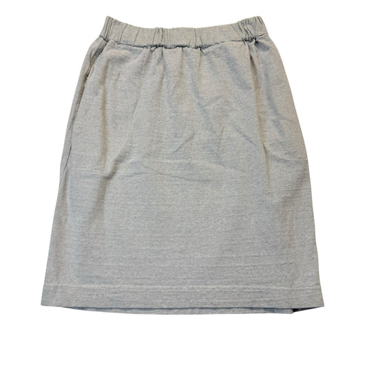 CP Shades Gray Knit Skirt Women's Size M Elastic Waist Casual Minimalist