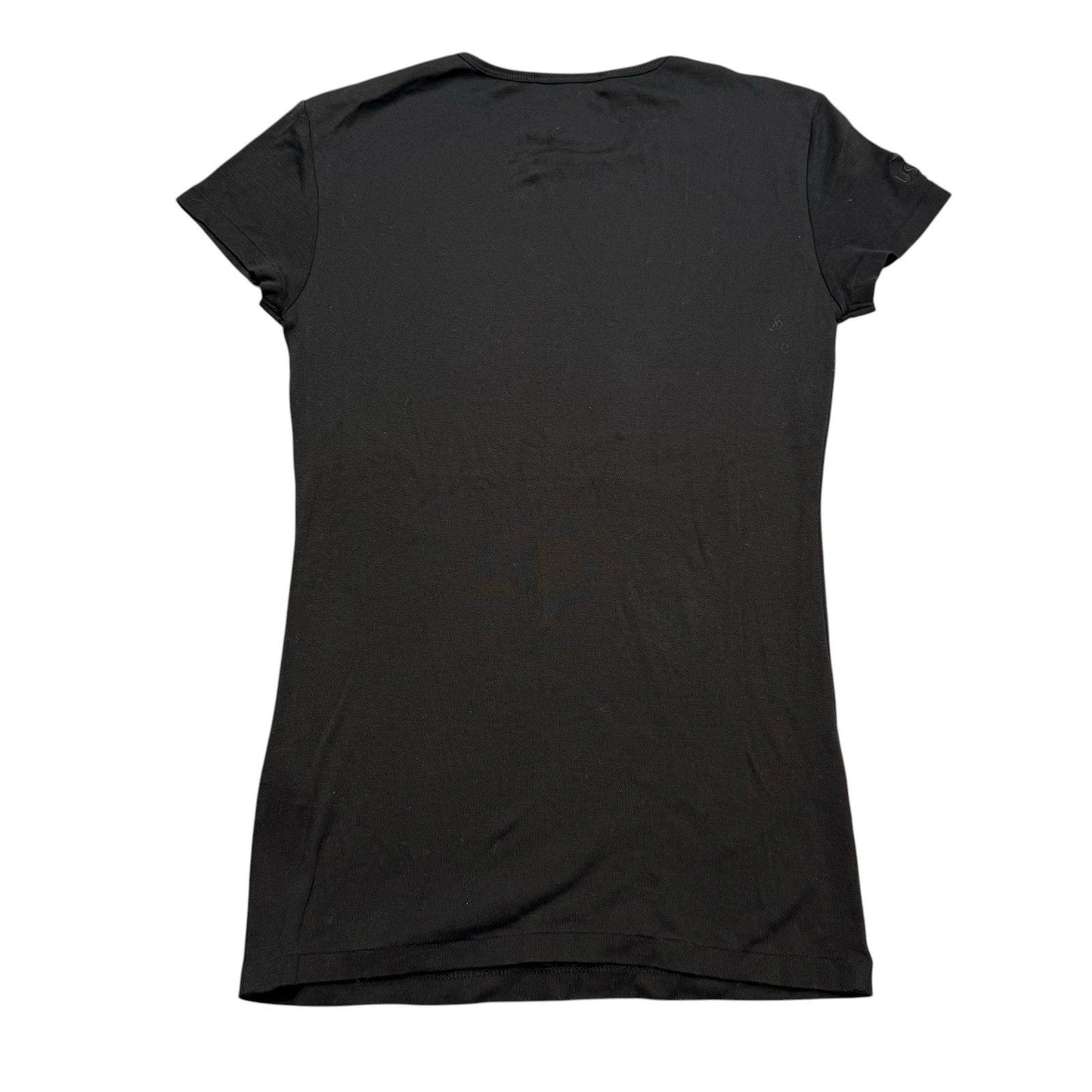 Y2K Ralph Lauren US Open Big Pony T-Shirt Women’s M Black Gold Logo Vintage Polo