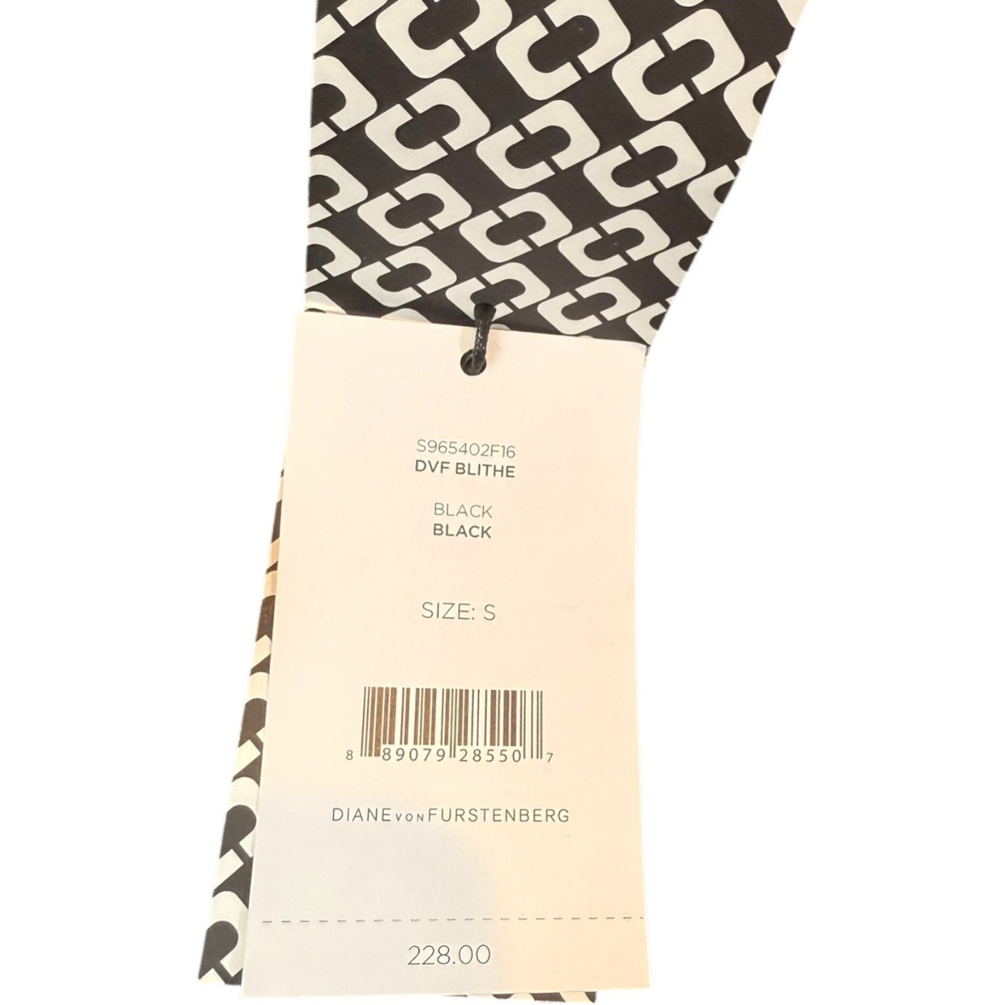 NEW Diane Von Furstenberg Women's Size Small Black Halter Blouse 100% Silk