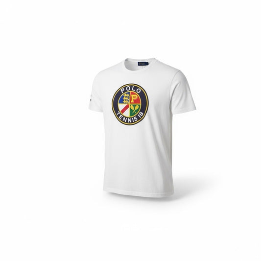 Polo Ralph Lauren Tennis 18 U.S. Open T-Shirt Small White Performance Logo Men's