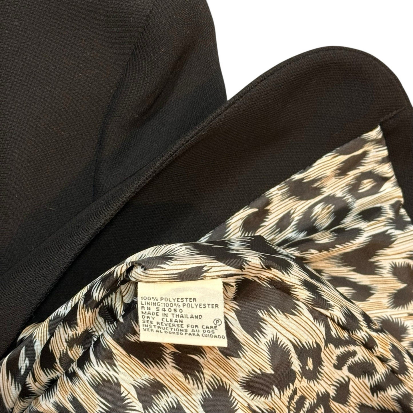 Anne Klein Women’s Brown Skirt Suit, Set Size 10 Blazer & Skirt Lined Leopard
