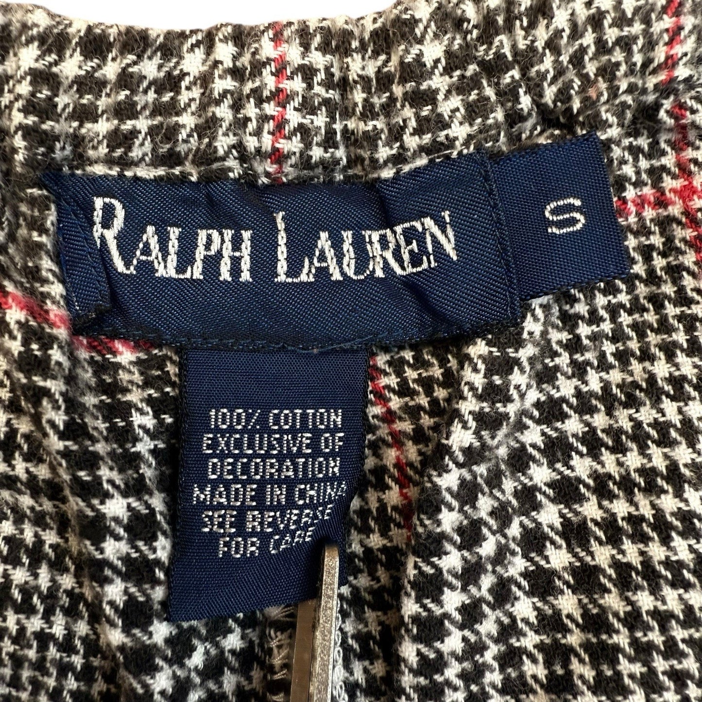 Vintage Ralph Lauren Plaid Trousers Women’s Small Y2K Wide Leg Pants