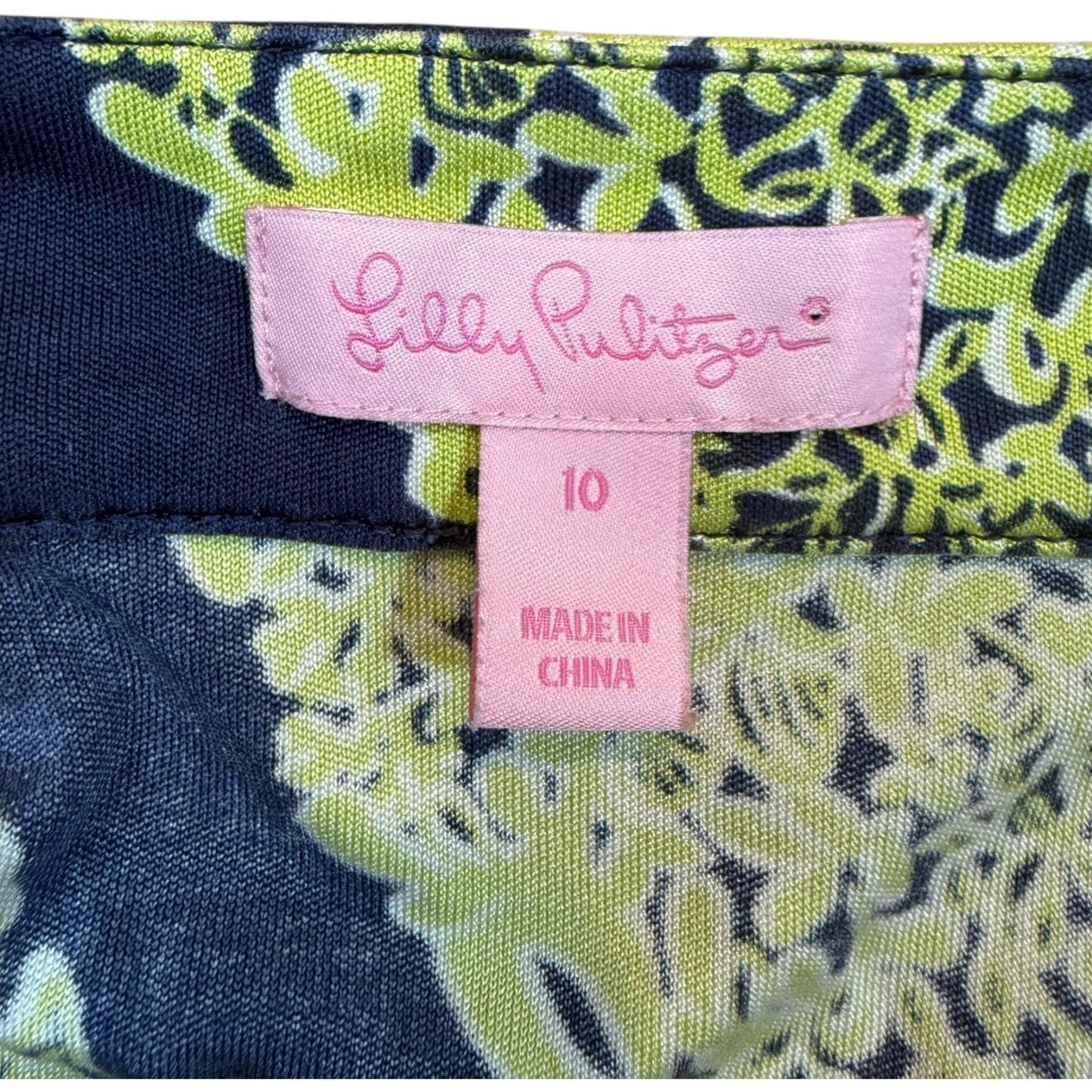 Lilly Pulitzer Women's Size 10 Pull-On Shift Dress Square Neckline 100% Silk