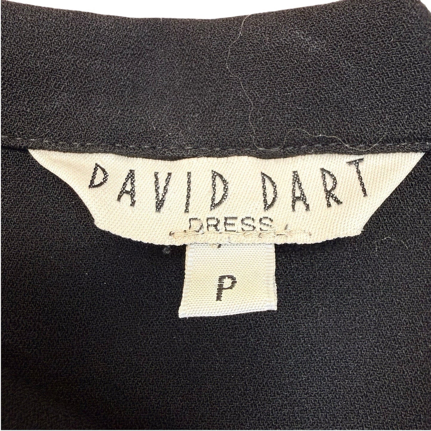 Women's Vintage David Dart Black Button Jacket & Sleeveless Dress Set Petite