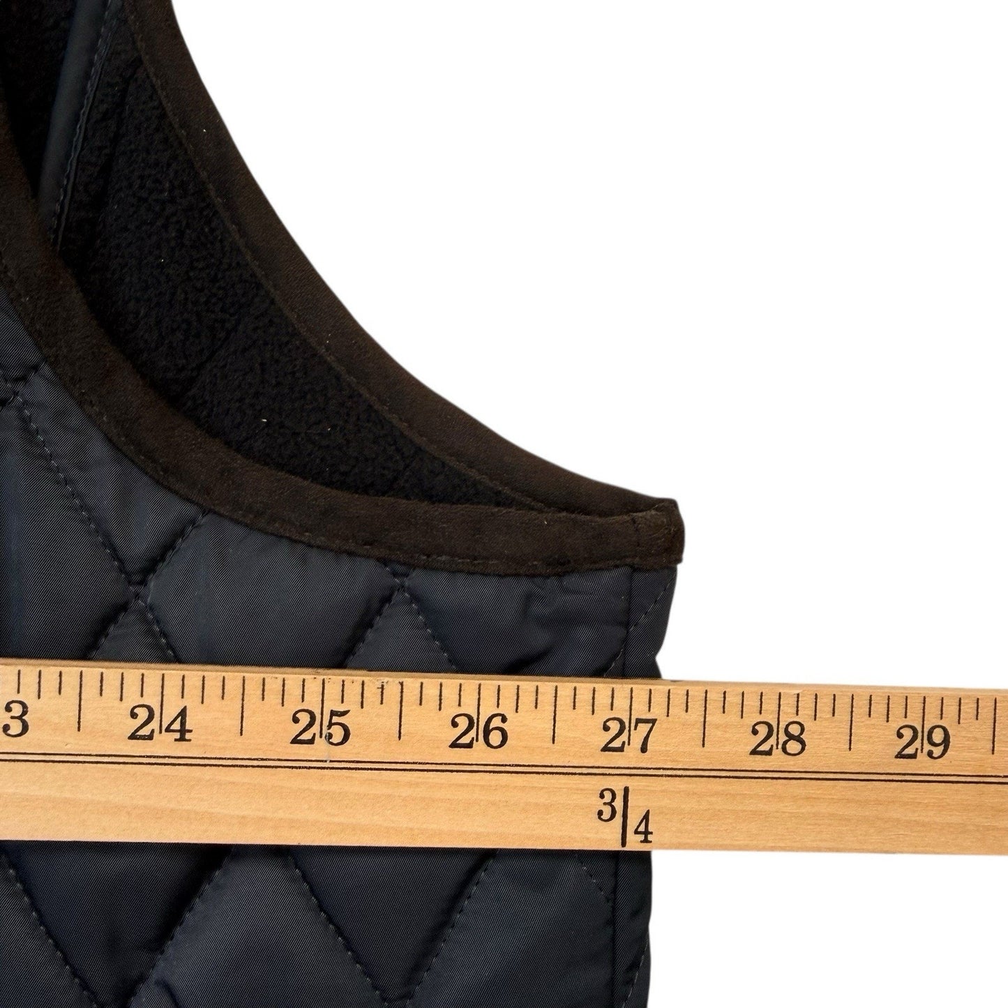 Cremieux Quilted Vest Men’s Big Tall NWT Navy Faux Leather $215