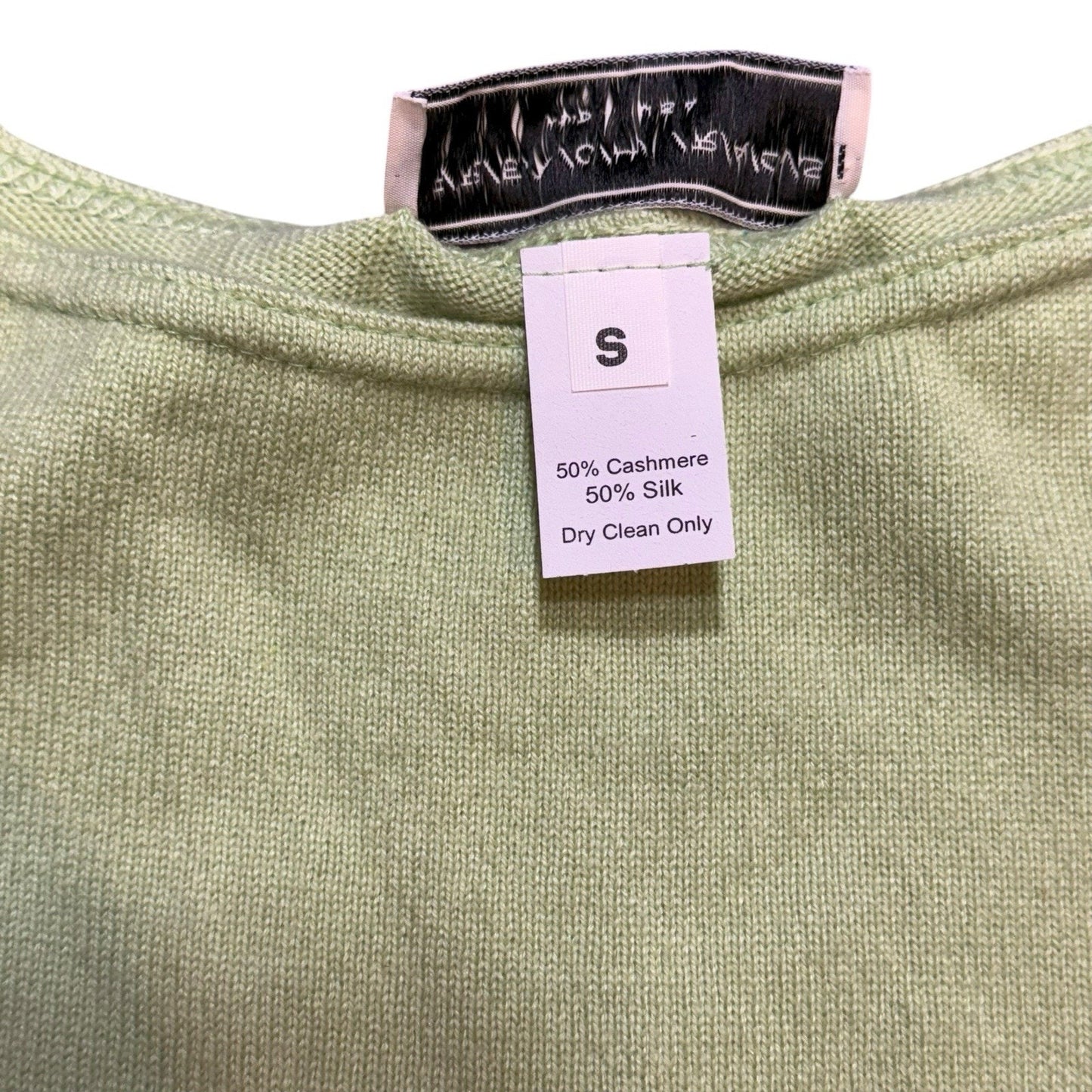 French Rags Women’s Cardigan & Tank Set Size M Green Knit Lightweight Cashmere