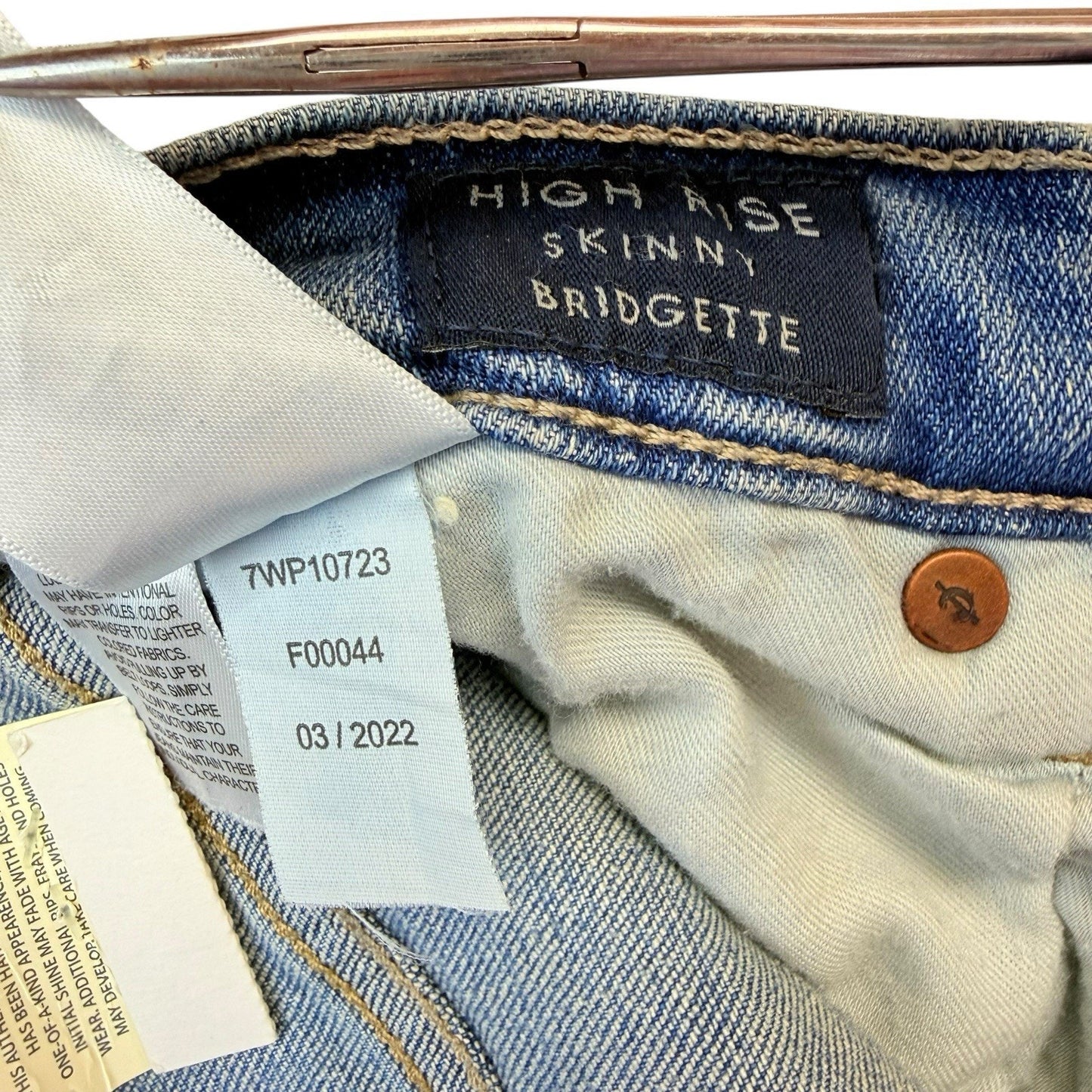 Lucky Brand Bridgette High Rise Skinny Jeans 10/30 Raw Hem NWT Women's