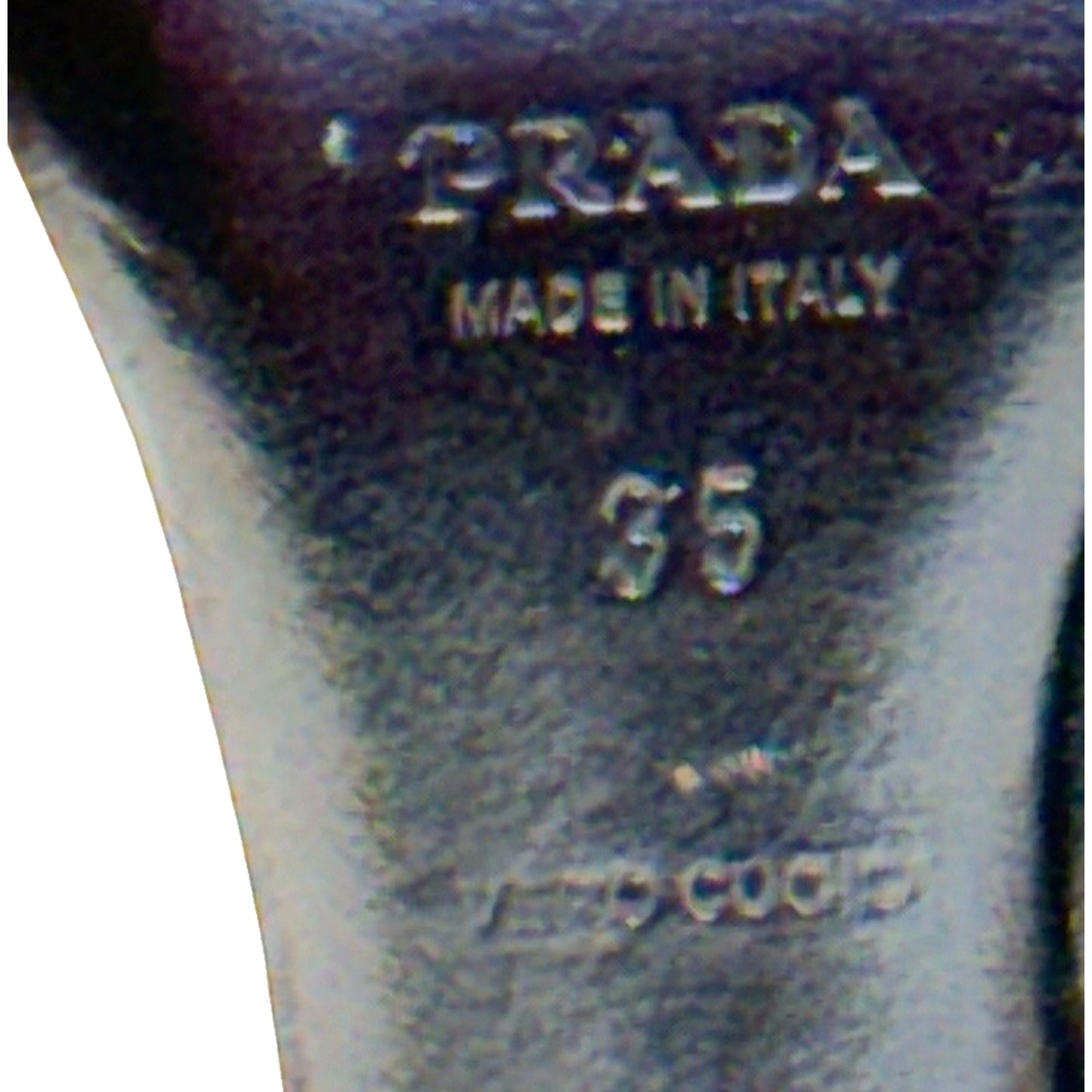 Prada Black Suede Pumps Size 35 Made in Italy Sculptural Heel/Shoes Women's Y2K US size 5