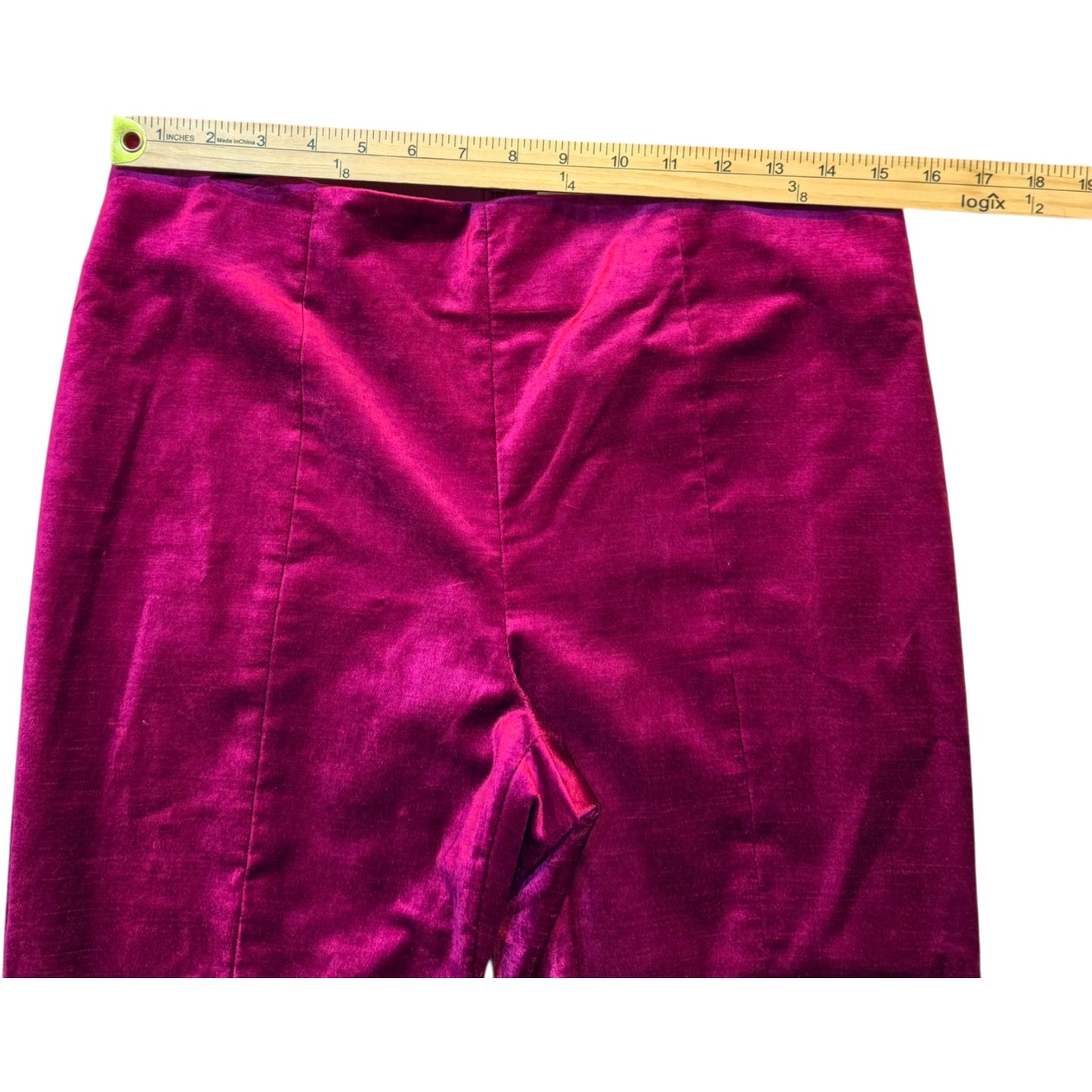 Veronica Beard Honolulu Pants Women’s 8 Fuchsia Velvet Straight Leg NWT
