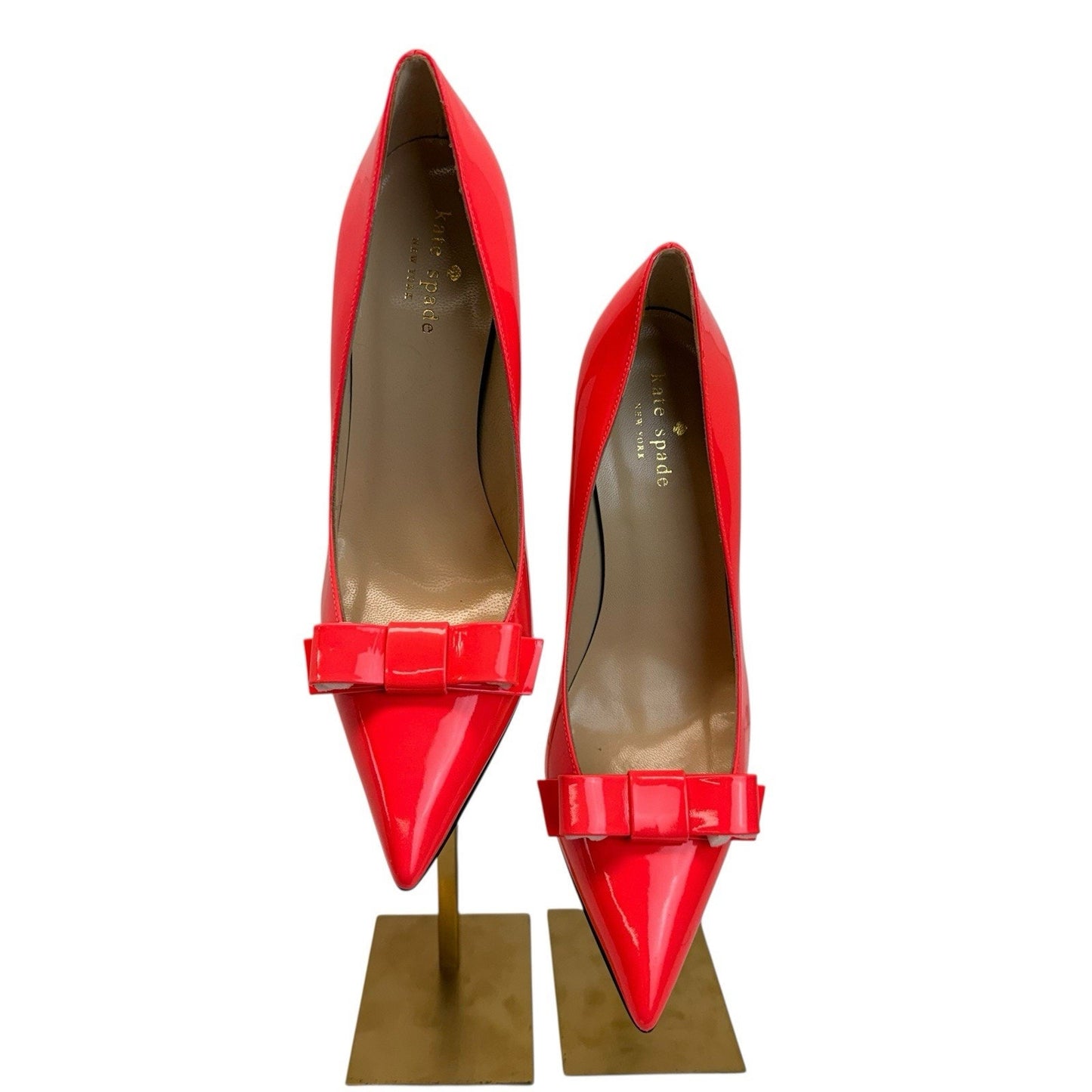 Women's Kate Spade Lilia Geranium Patent Bow Pumps/Heels/Shoes 8.5 M NIB S1041544