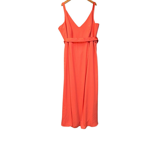 White by Vera Wang Coral Maxi Dress Empire Waist Size 26 Women's
