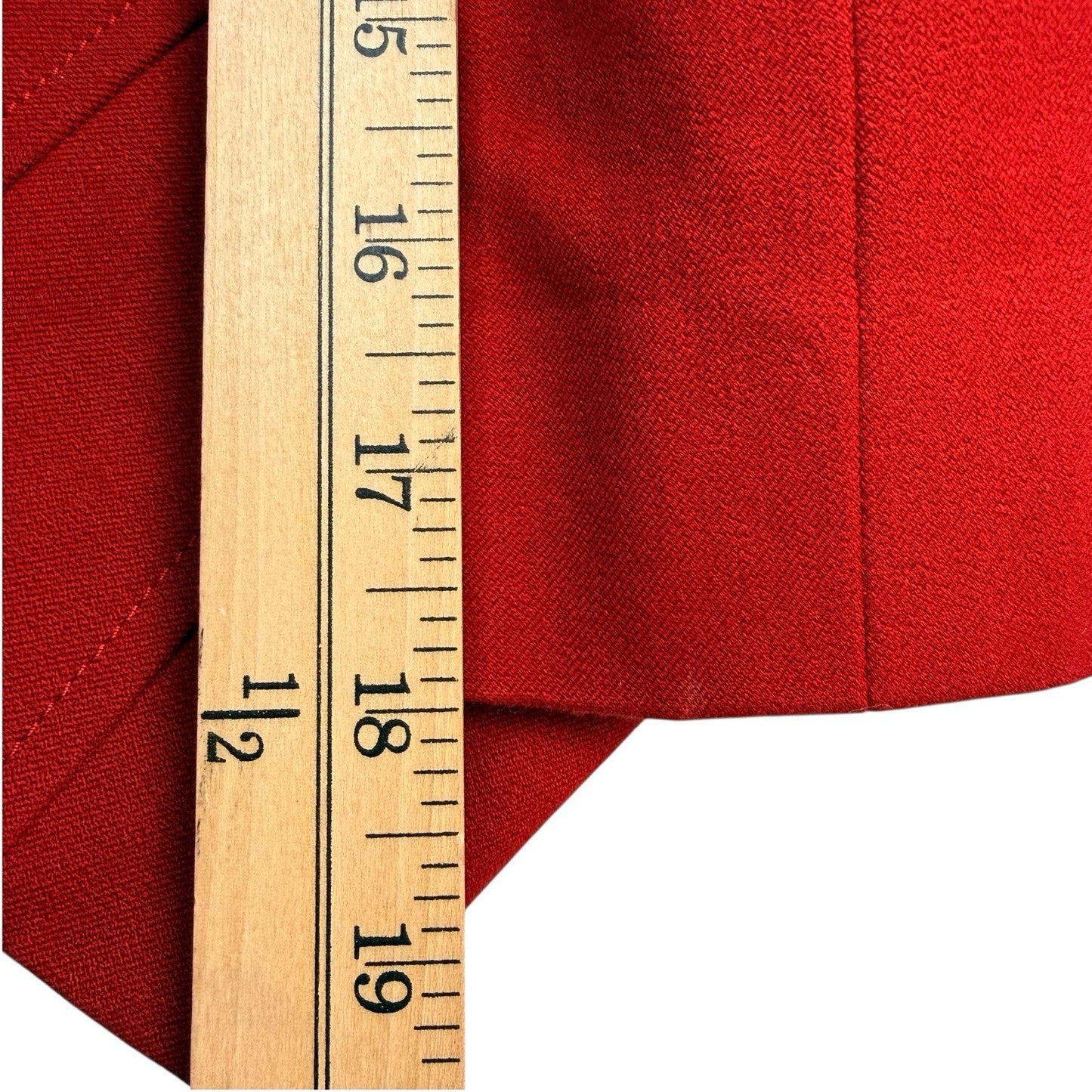 Doncaster Women’s 2P Petite Red Cotton Spandex Jacket & Pants Suit Set