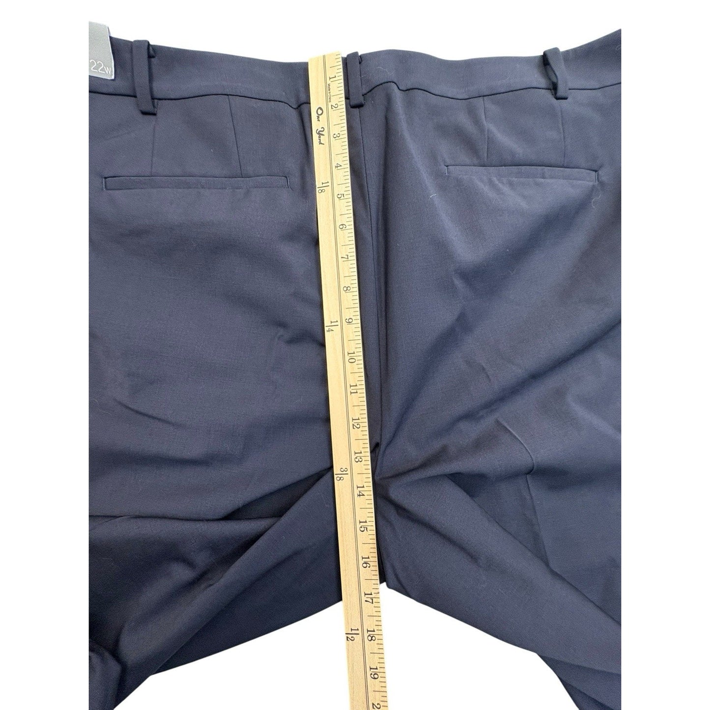 New Talbots Women's 22W Pants Seasonless Wool Barely Boot Pants Size 22W Blue