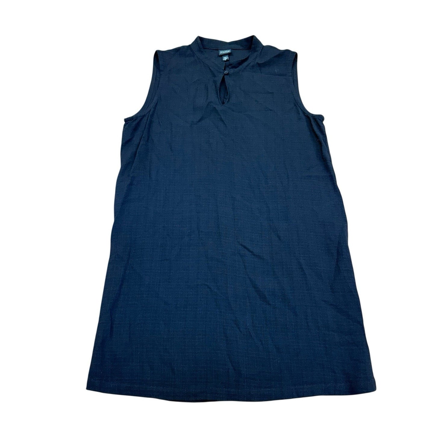 Eileen Fisher Black Sleeveless Tunic Top Women's Blouse XS Organic Cotton