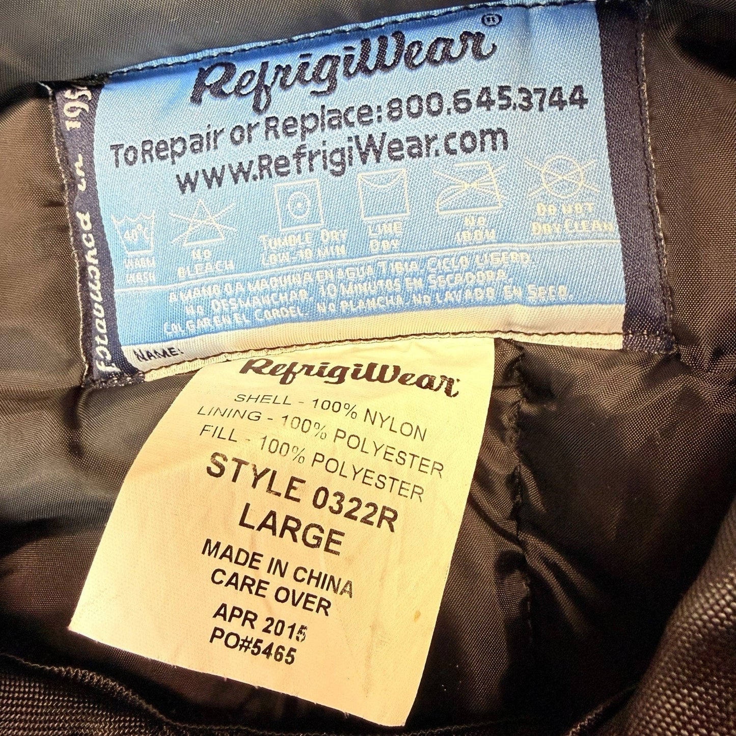 Vintage RefrigiWear Freezer Jacket Fur Collar Insulated Size L Women's