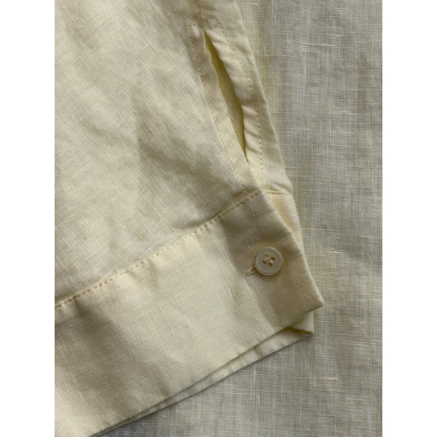 Lafayette 148 Women's Small Blouse Yellow New York Linen