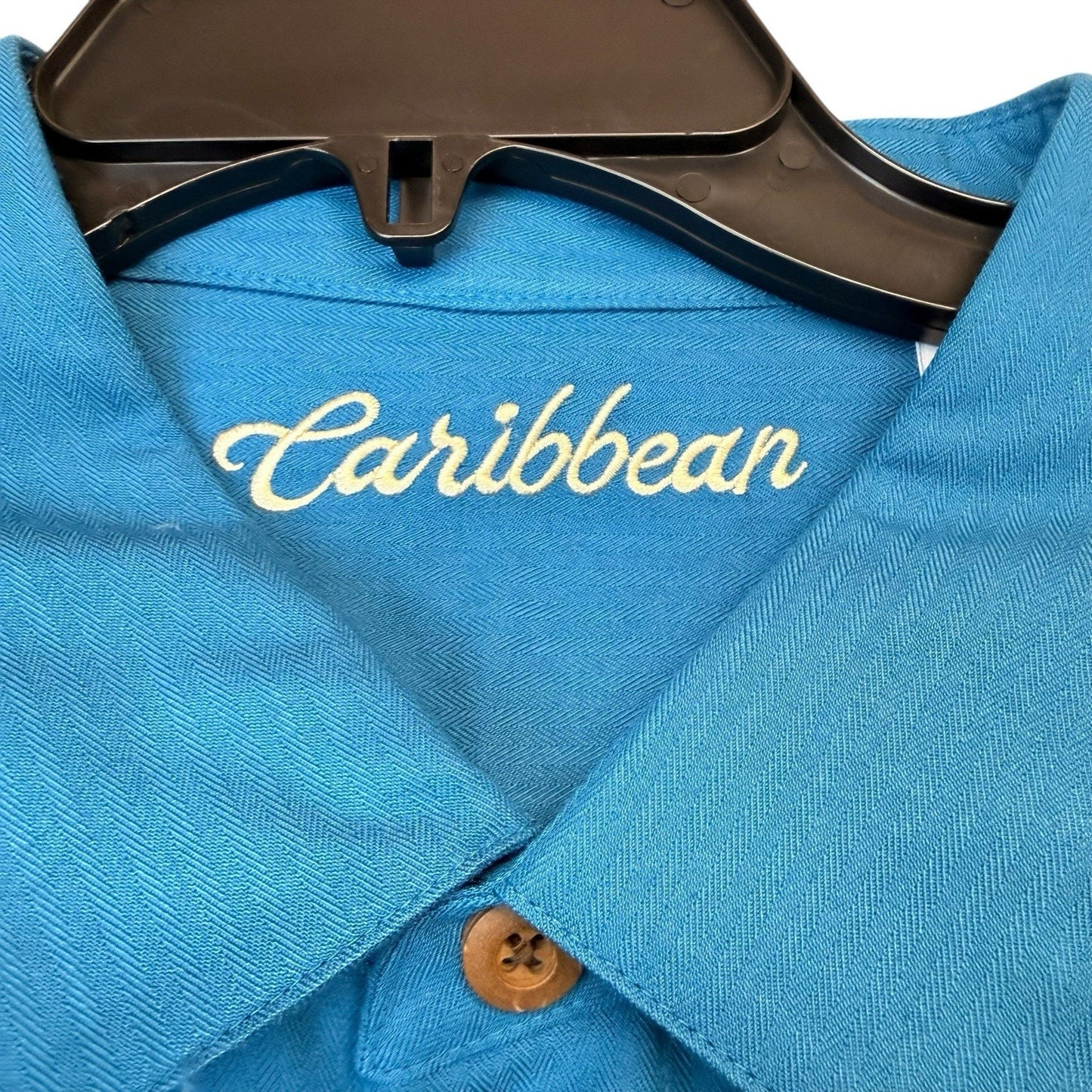 Caribbean Men's Casual Button Down Shirt