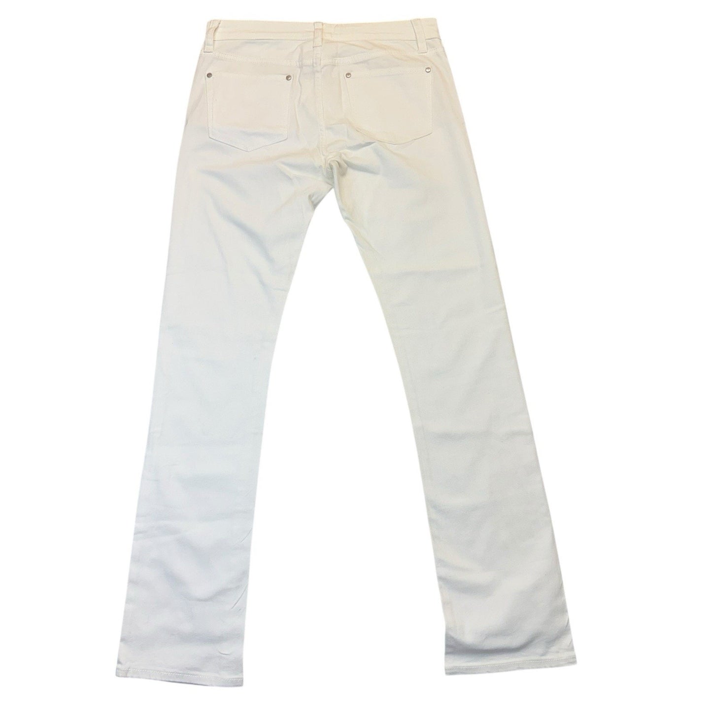Pilcro and the Letterpress Jeans Size 29 White Straight Leg Mid Rise Women's
