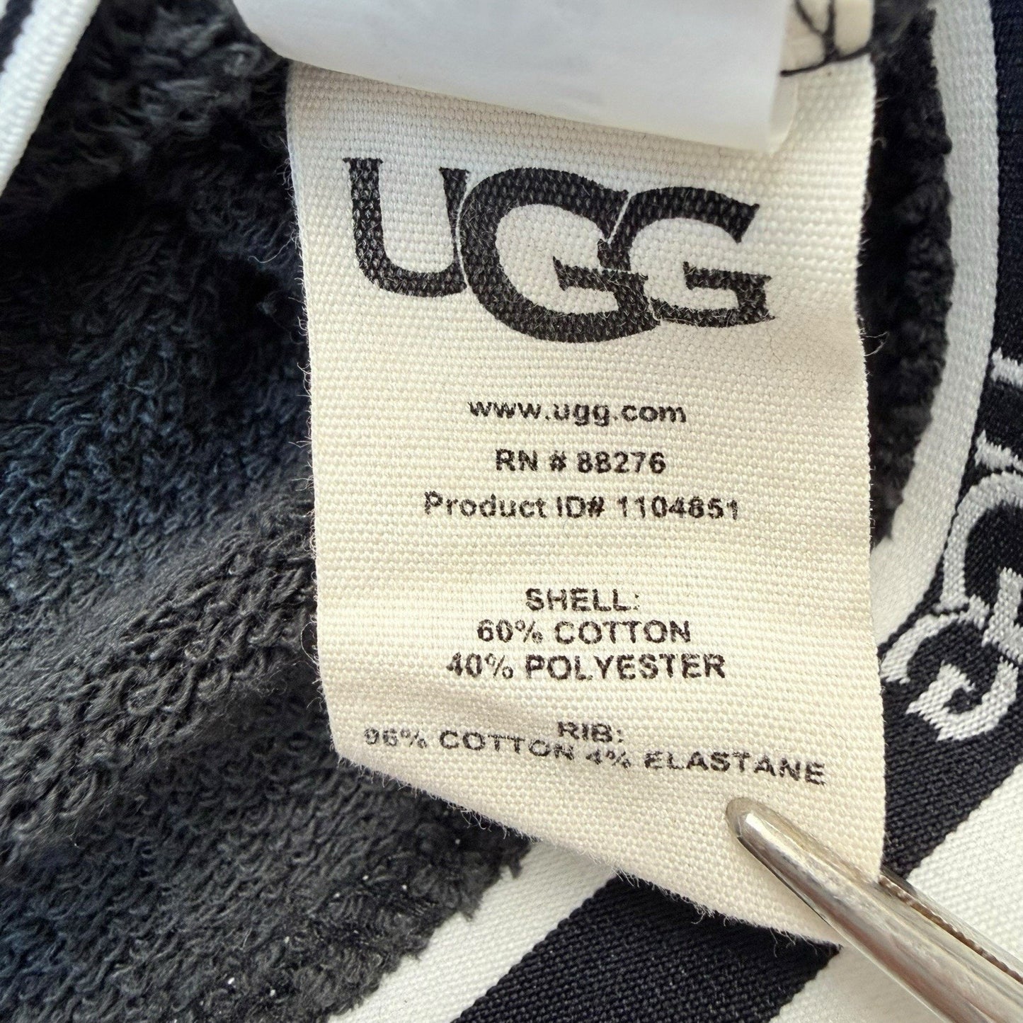 UGG Crewneck Sweatshirt Women's Medium Gray Lounge Logo Hem
