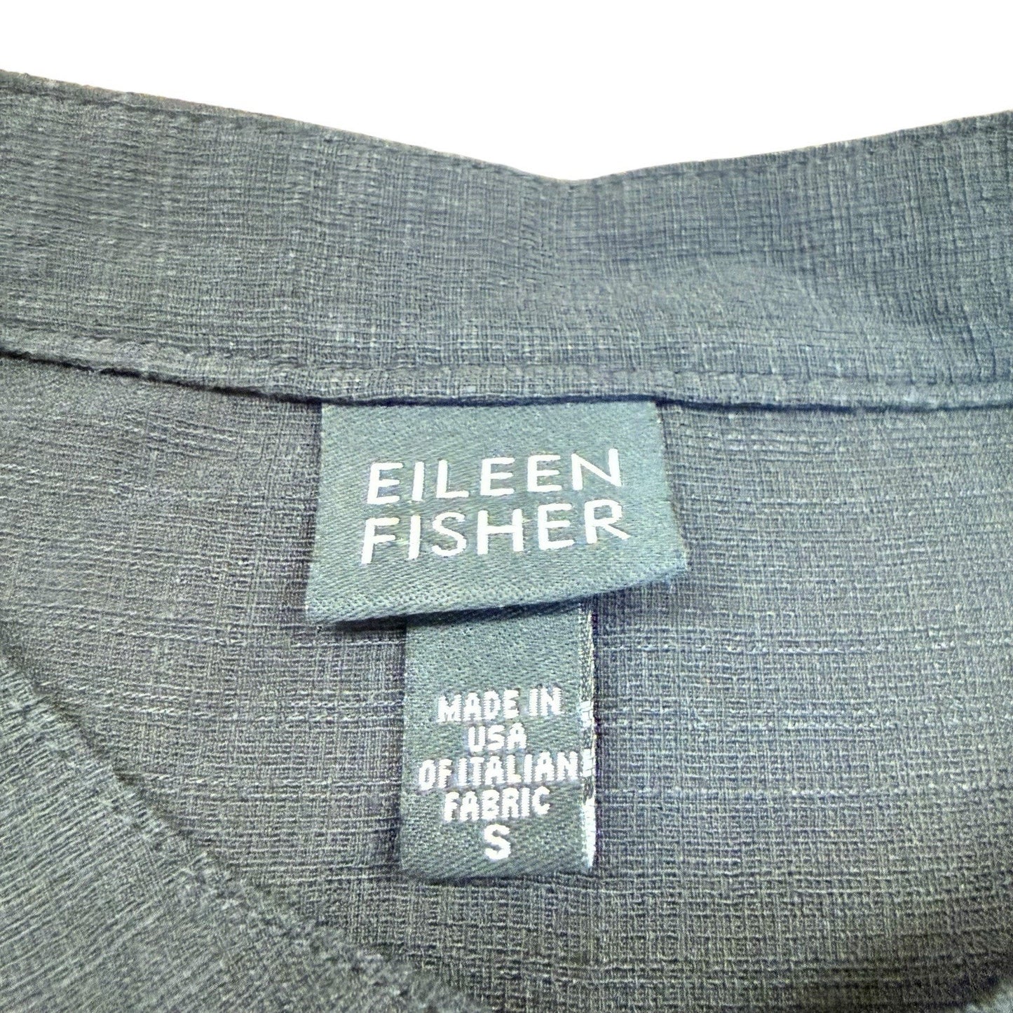 Eileen Fisher Black Sleeveless Tunic Top Women's Blouse XS Organic Cotton
