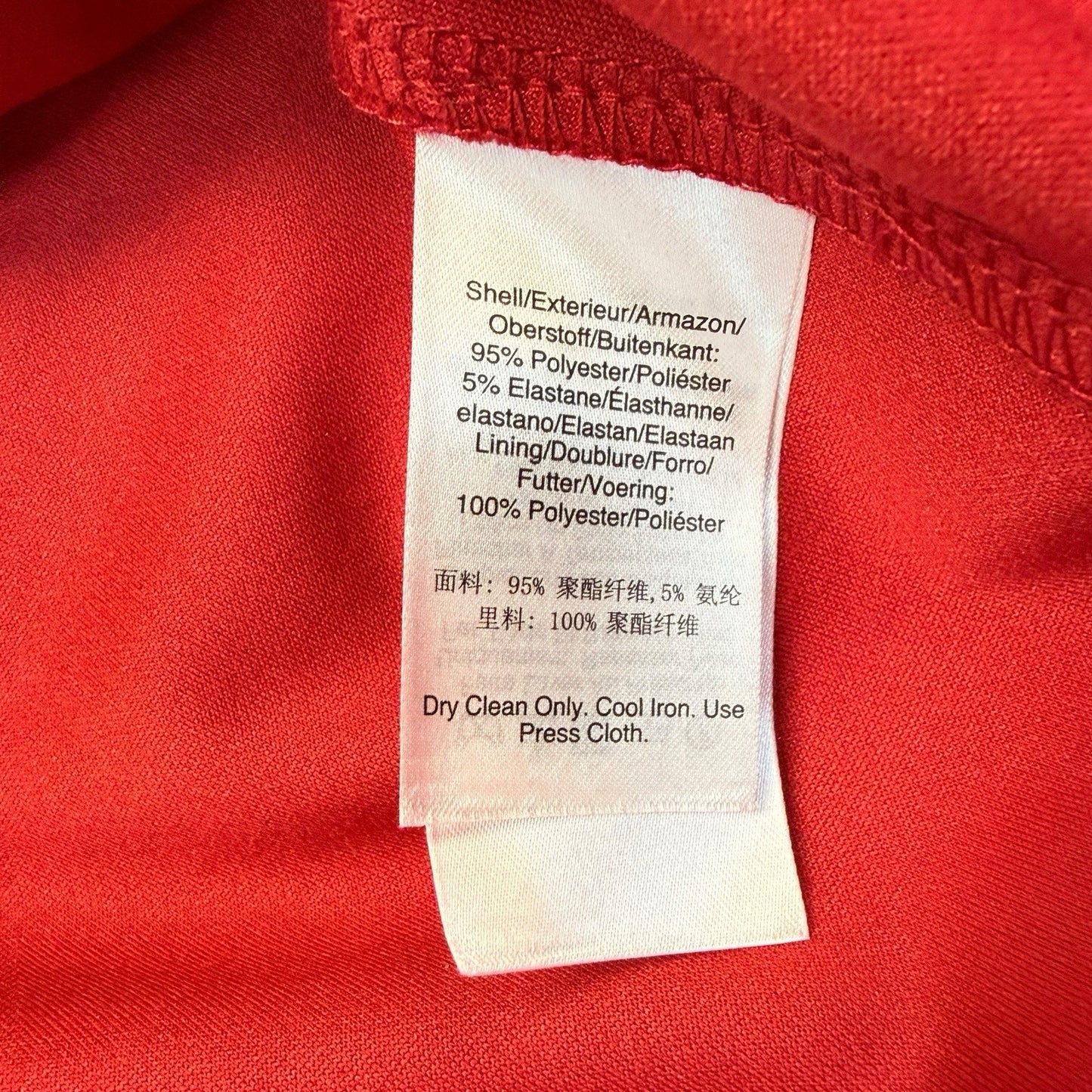DKNY Red Wrap Dress Long Sleeve Twist Front NWT Size 12 Women's
