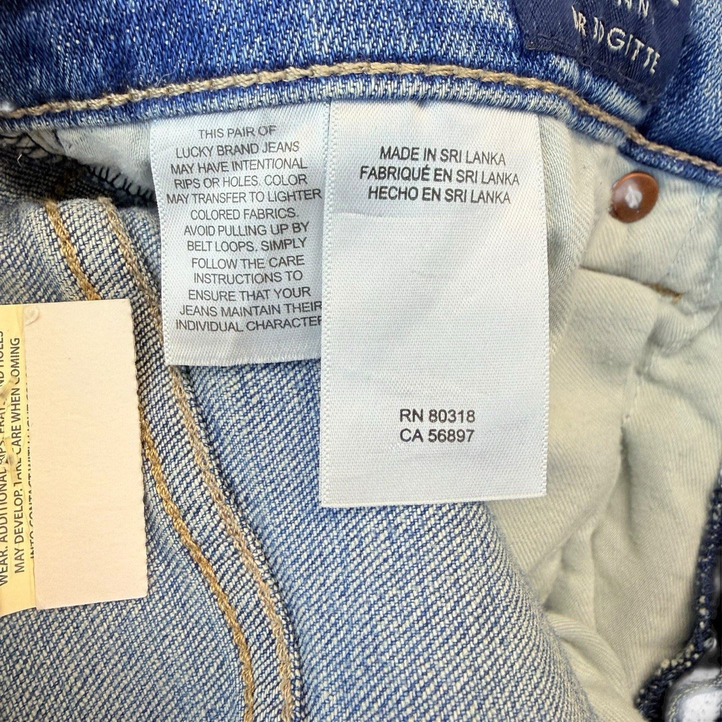 Lucky Brand Bridgette High Rise Skinny Jeans 10/30 Raw Hem NWT Women's