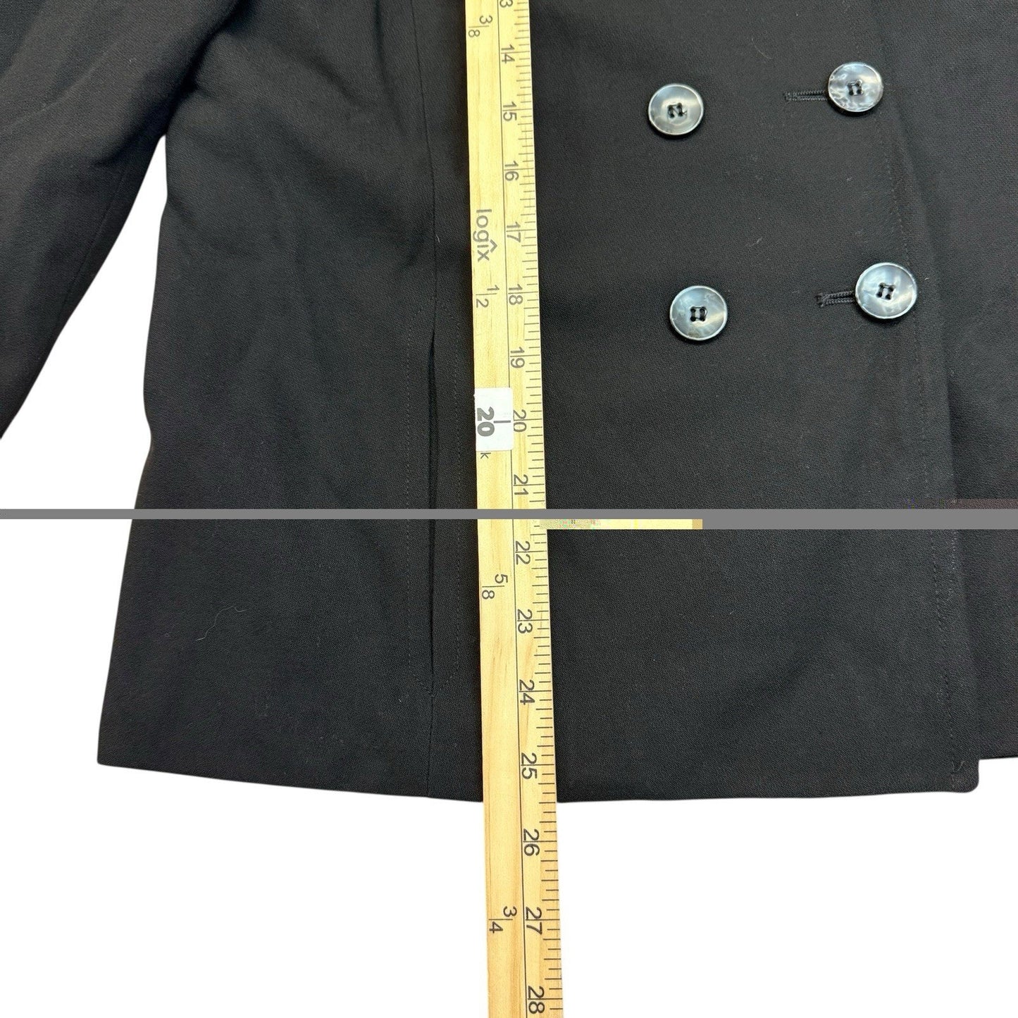 Vintage Amanda Smith Black Pantsuit Women's 4 Double Breasted Blazer Trouser Suit