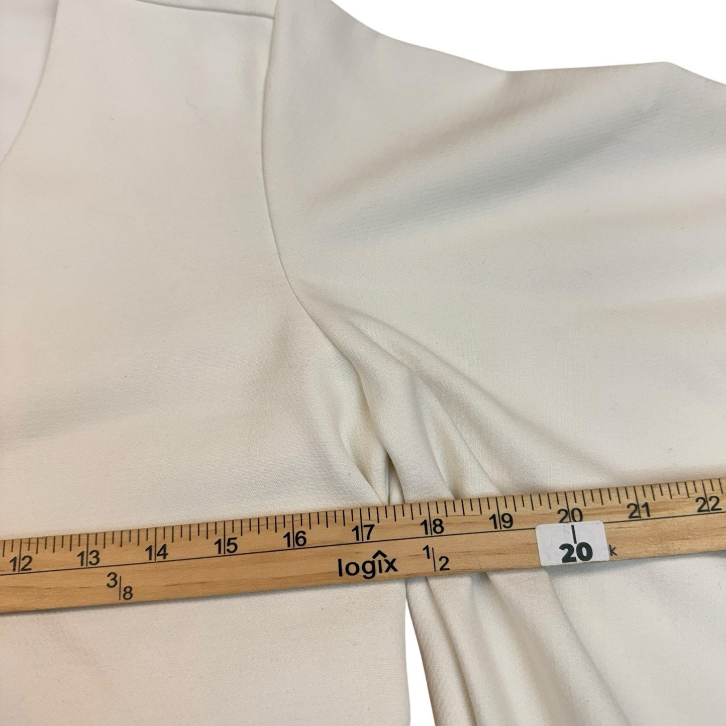 Abbey Glass Ivory Bell Sleeve Shift Dress Size Small Women's