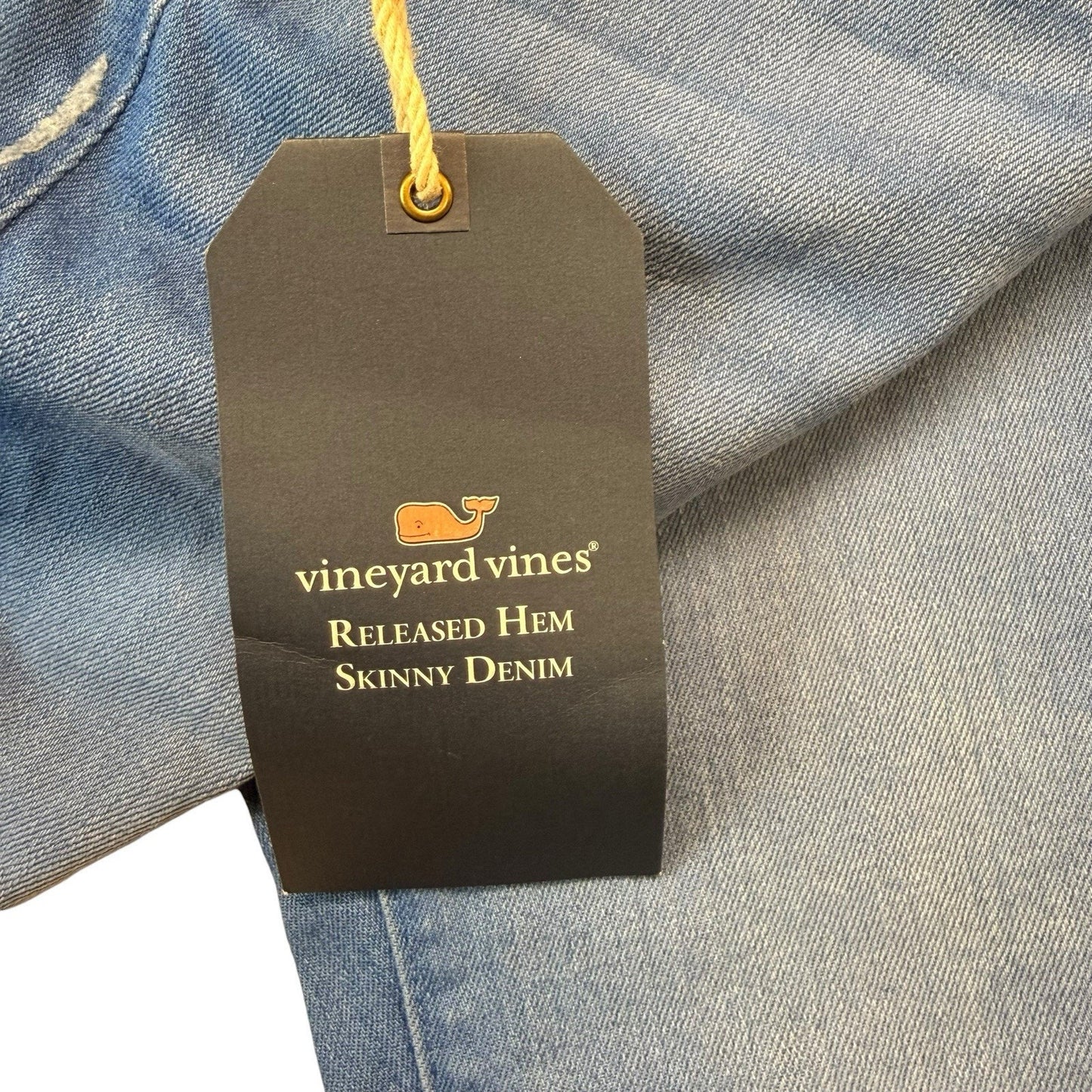 Vineyard Vines Skinny Jeans 10 Regular Released Hem Poolside Wash NWT Women's
