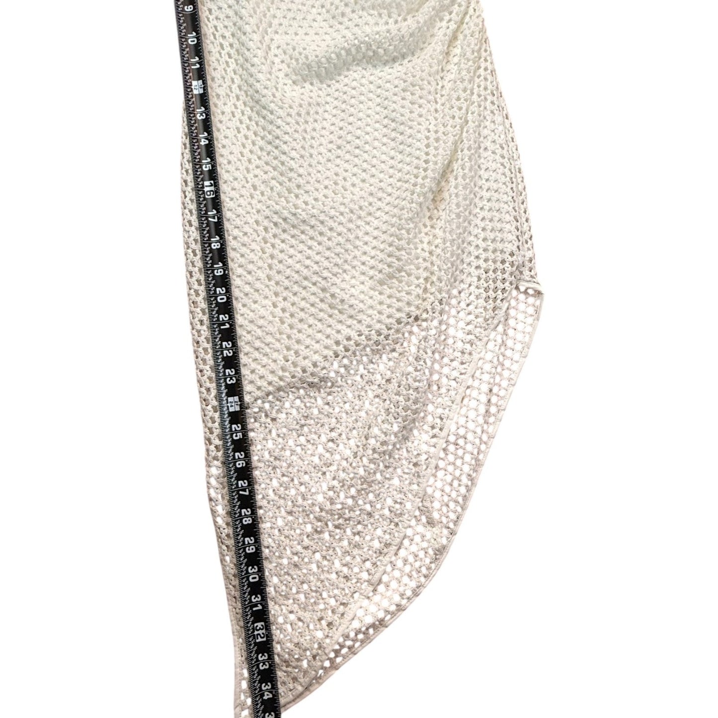 Amanda Uprichard Women's Size XS One-Shoulder White Asymmetrical Mesh Dress