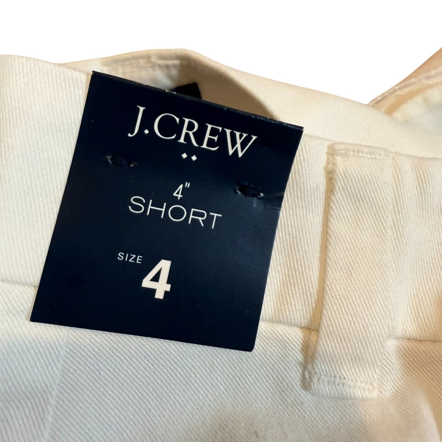 J. Crew Women's Size 4 White Culotte Scallop Hem Shorts with Pockets - NEW