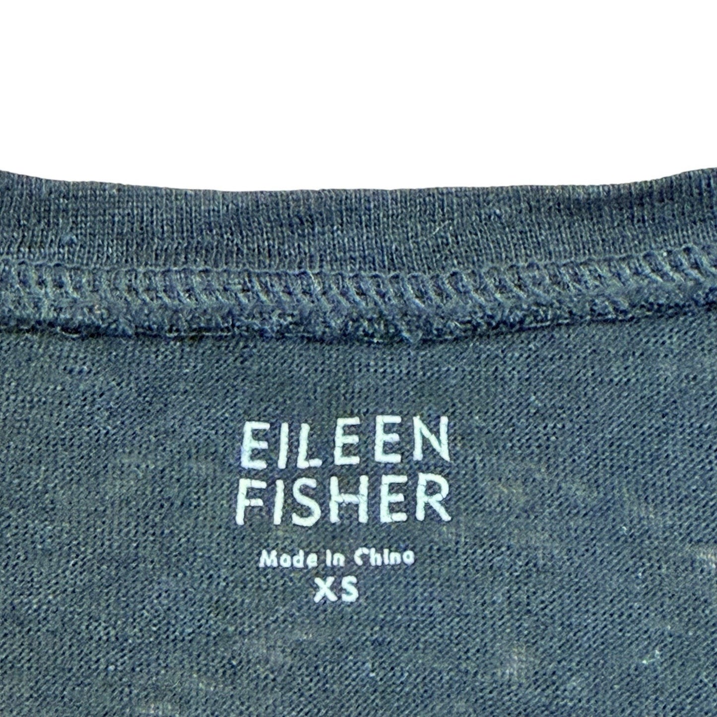 Eileen Fisher Black Organic Cotton T-Shirt Women's Size XS Minimalist