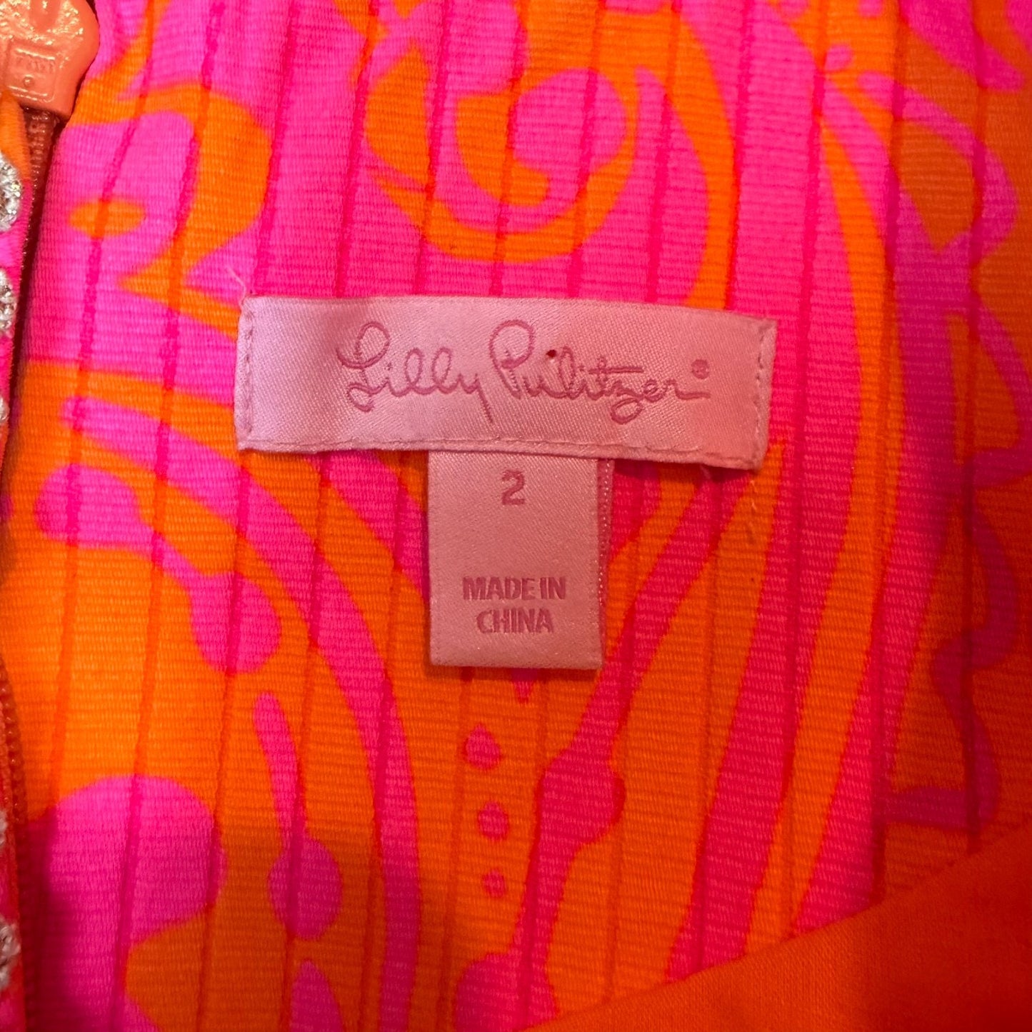 Lilly Pulitzer Women's Size 2 Sleeveless Embellished Sheath Dress 100% Cotton