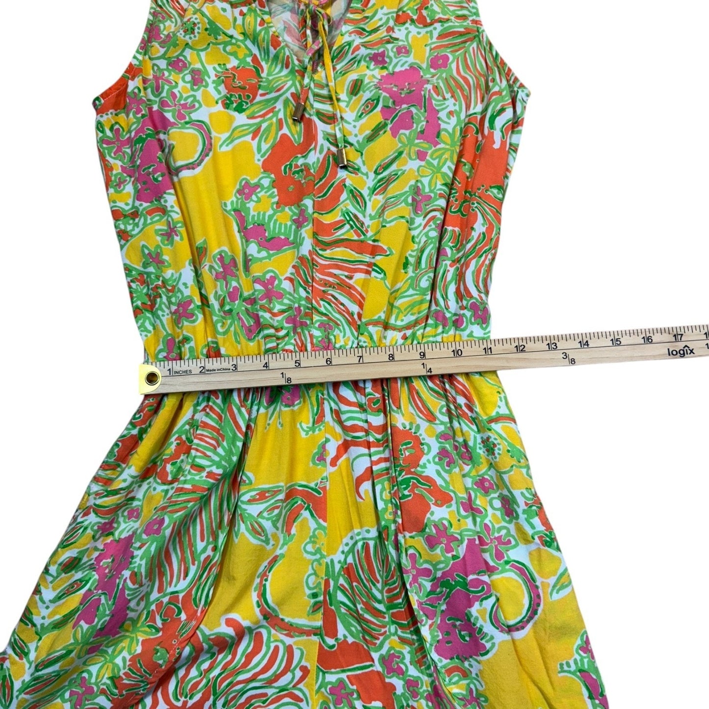 Lilly Pulitzer Women's Size XS Petite Sleeveless Tropical Romper