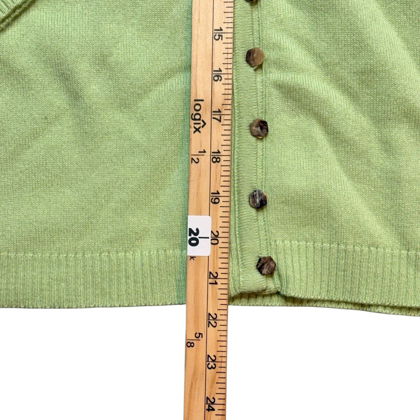 French Rags Women’s Cardigan & Tank Set Size M Green Knit Lightweight Cashmere
