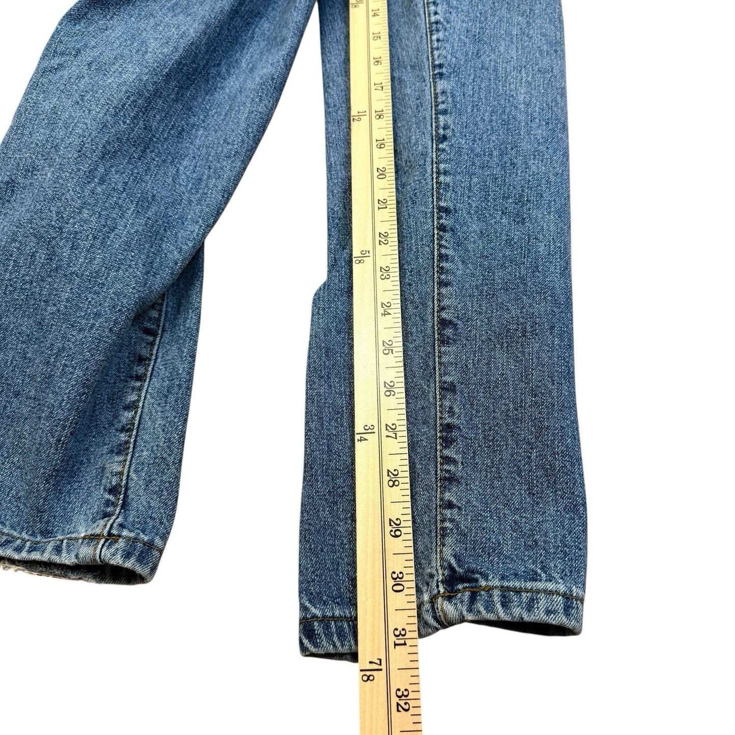 Vintage Y2K Calvin Klein Jeans Size 4 | 90s 00s CK Denim Rope Belt Straight Leg Women's