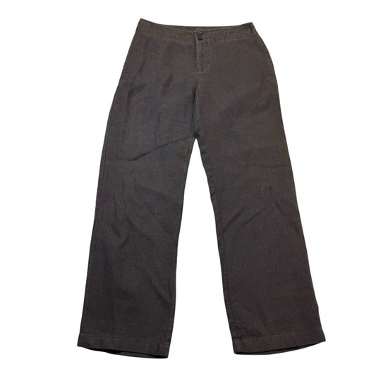 Vintage Eileen Fisher Linen Pants Women’s XS Black Straight Leg Minimalist