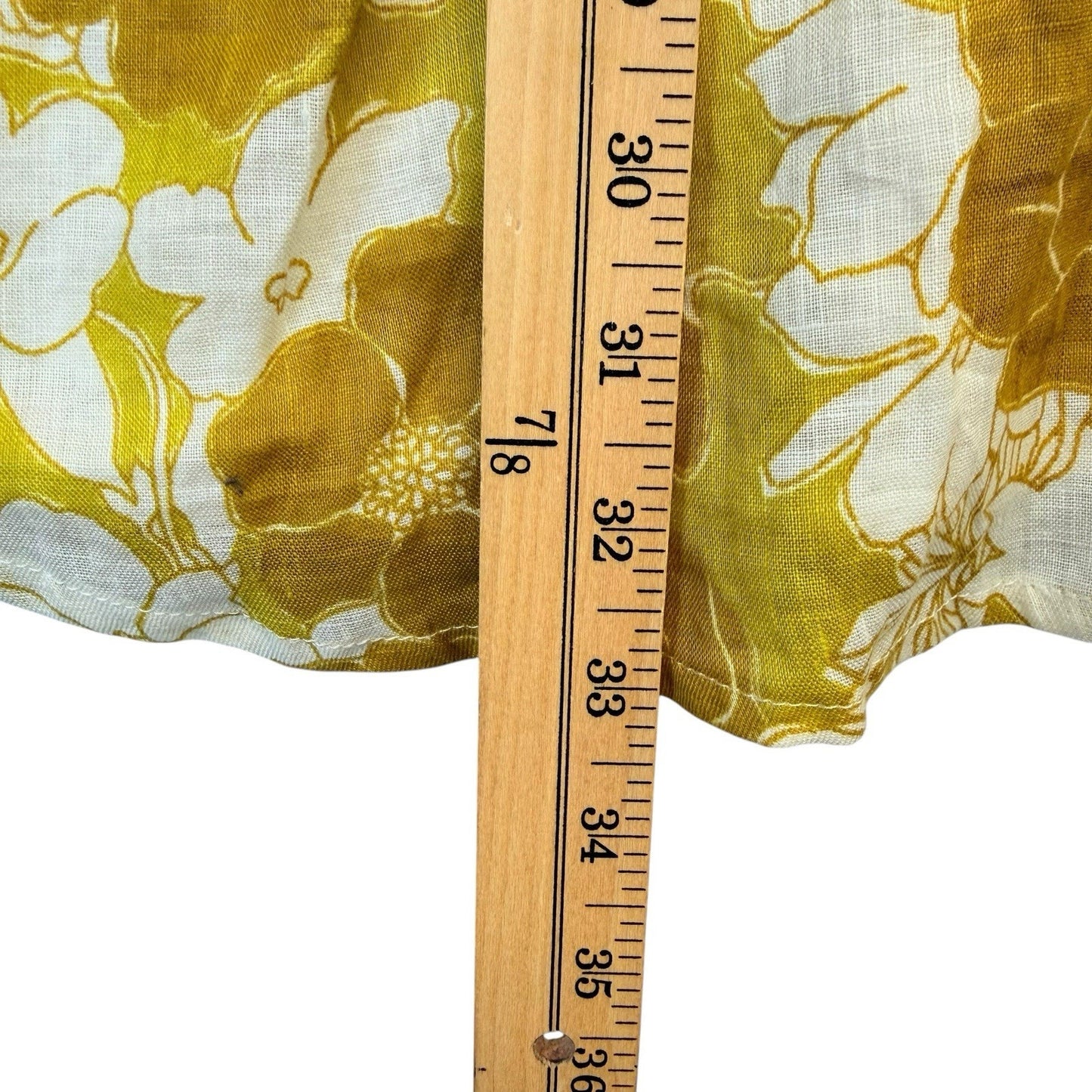 Faithfull The Brand Floral Sleeveless Dress Yellow White Side Cutouts US 4 Women's