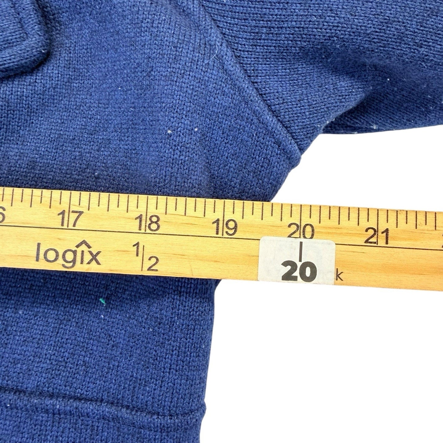 Patagonia Blue Double Breasted Fleece Jacket Women's M Peacoat Style