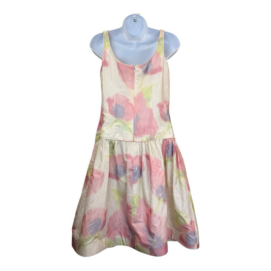 Bill Blass Neiman Marcus Vintage Floral Dress Womens Made USA 1980's