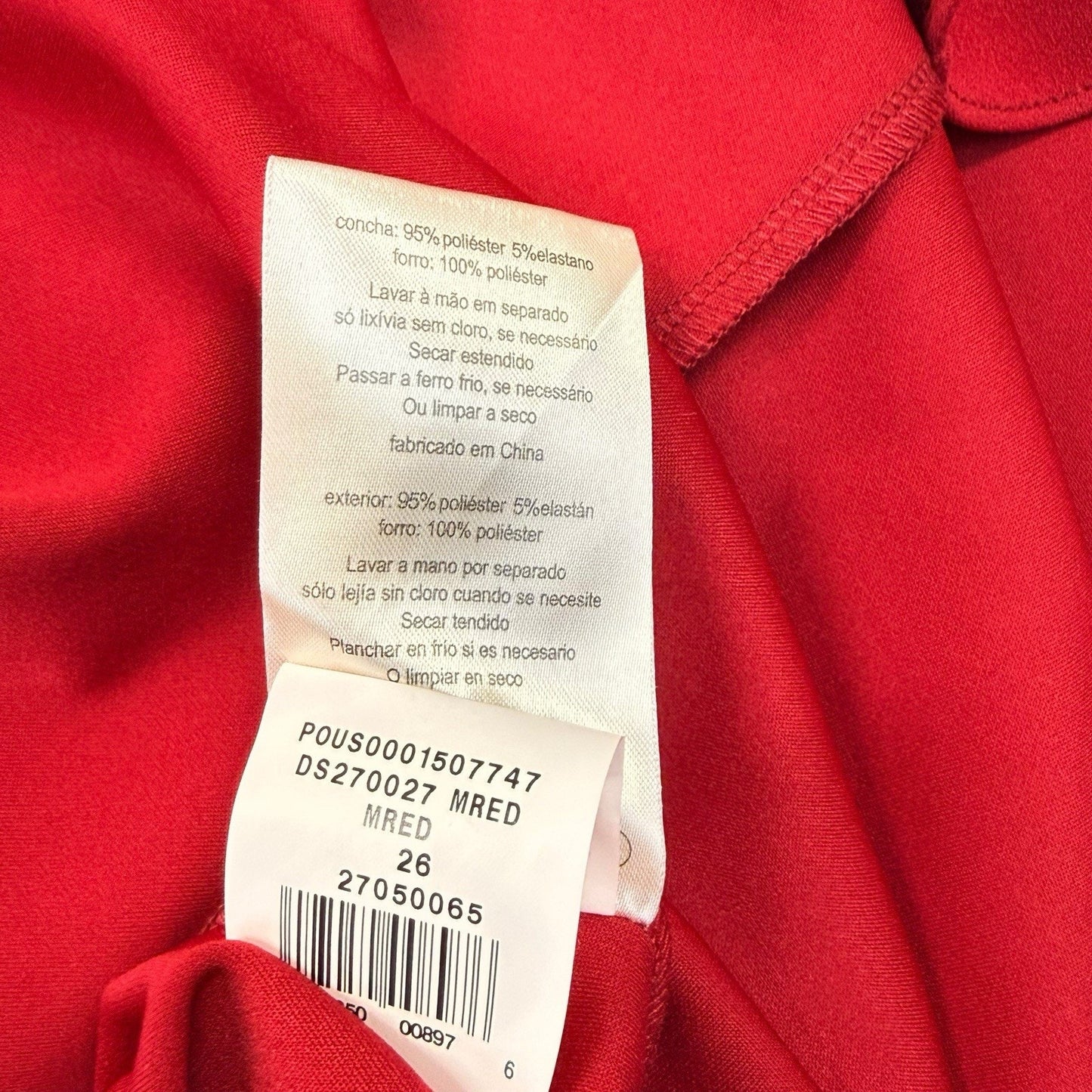 Women's DB Studio Red Midi Dress 26W Plus Ruffle V-Neck Spaghetti Strap NWT